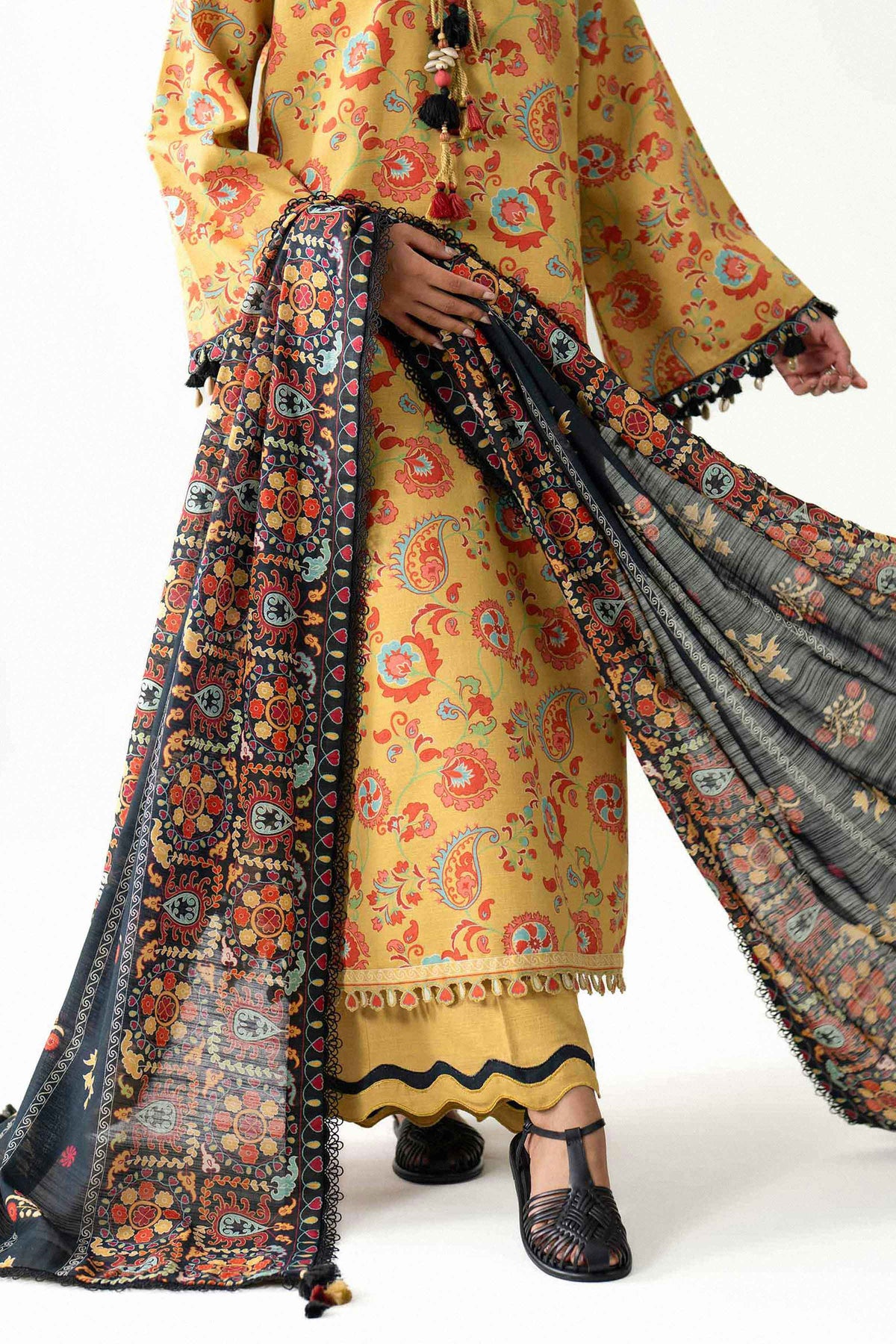3 Piece - Printed Suit - U3P-NISHA26WV1-64