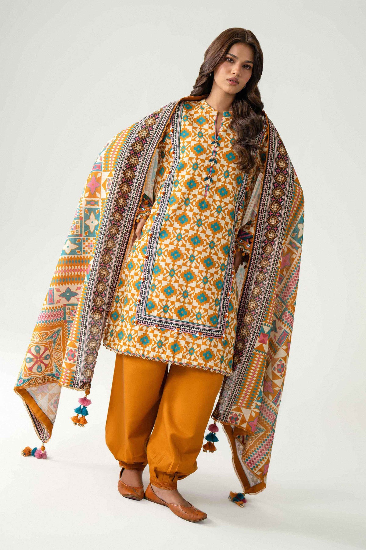 3 Piece - Printed Suit - U3P-NISHA26WV1-69