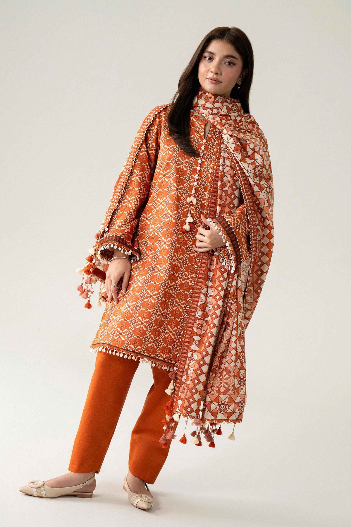 3 Piece - Printed Suit - U3P-NISHA26WV1-70