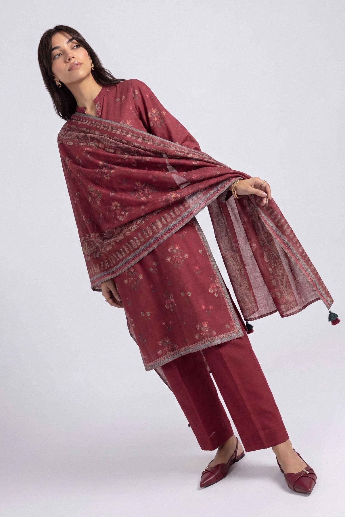 3 Piece - Printed Suit - U3P-NISHA26WV1-81