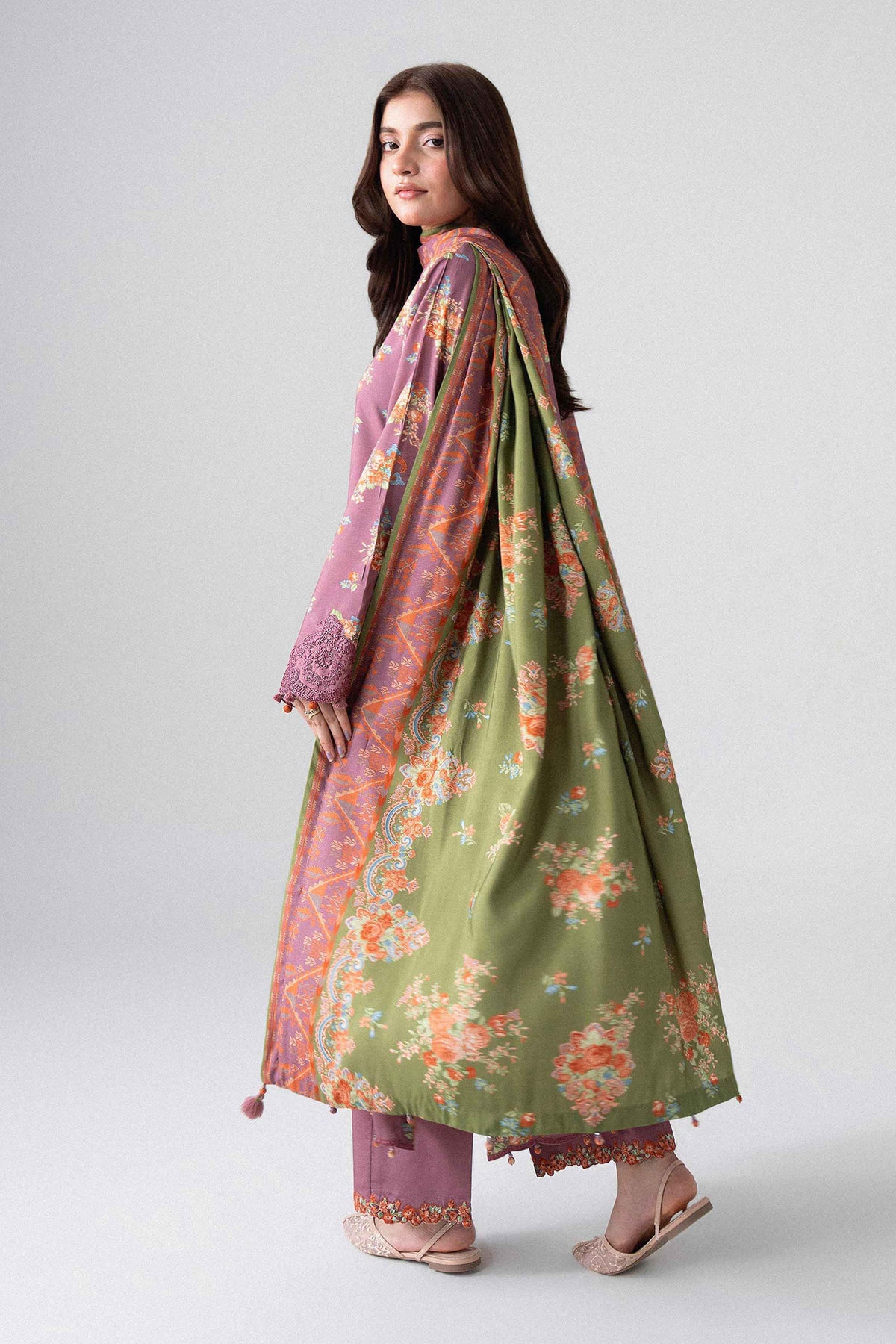 3 Piece - Printed Embroidered Suit - U3PE-NISHA26WV1-11