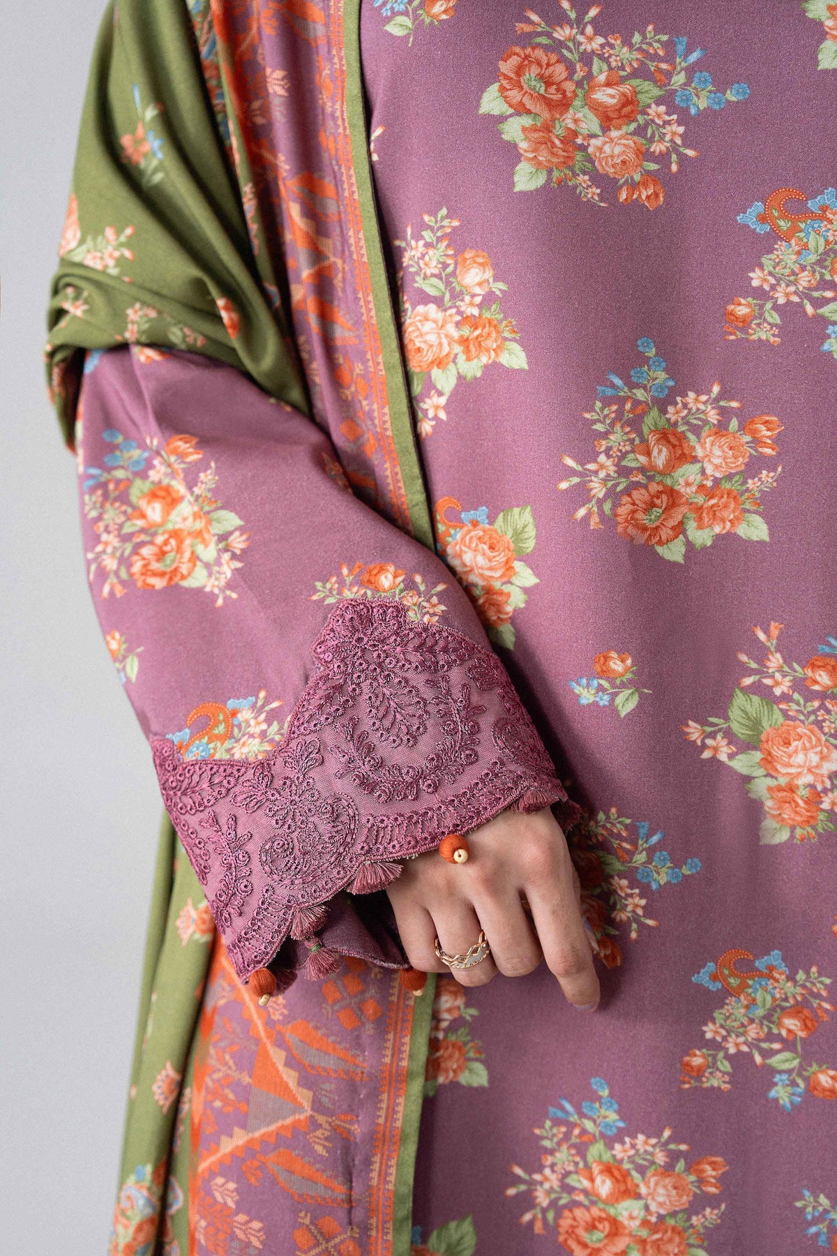 3 Piece - Printed Embroidered Suit - U3PE-NISHA26WV1-11