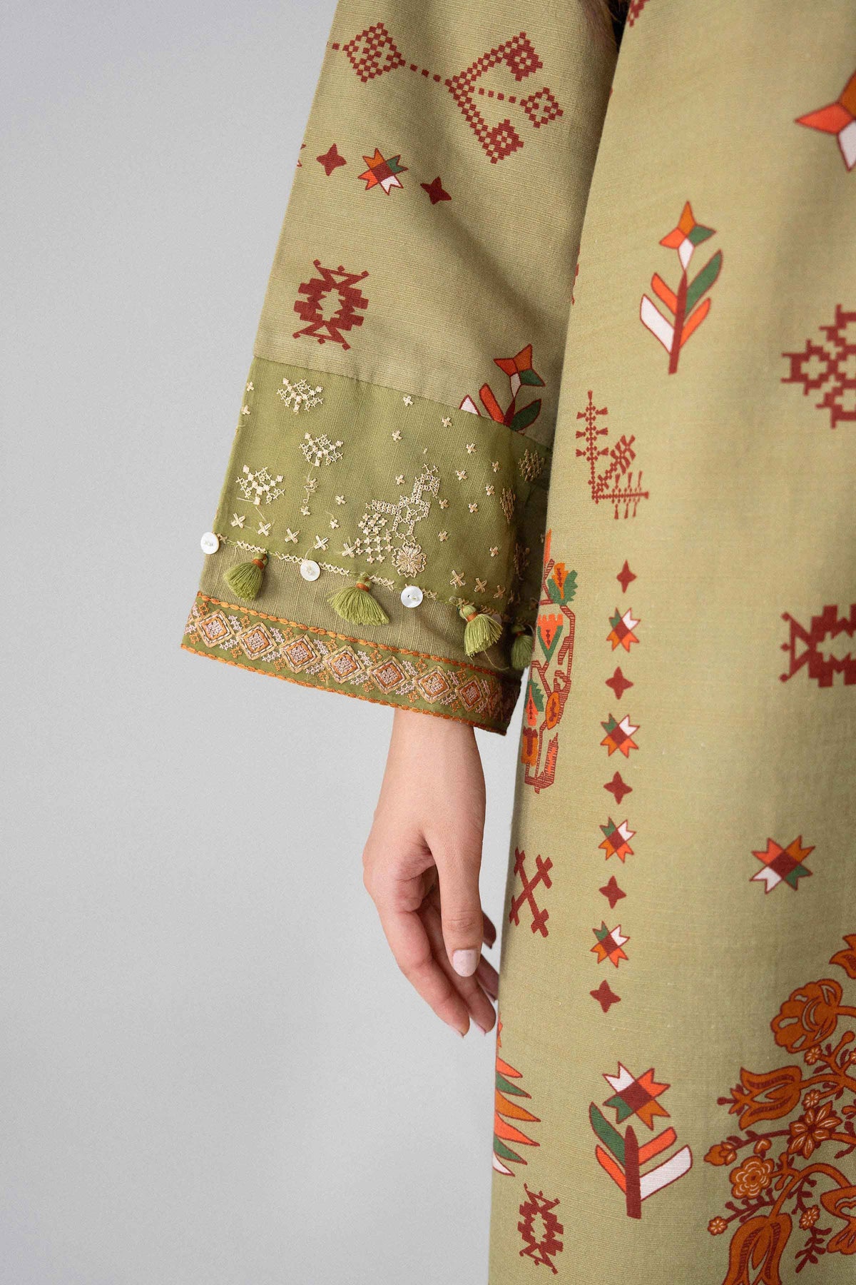 3 Piece - Printed Embroidered Suit - U3PE-NISHA26WV1-16