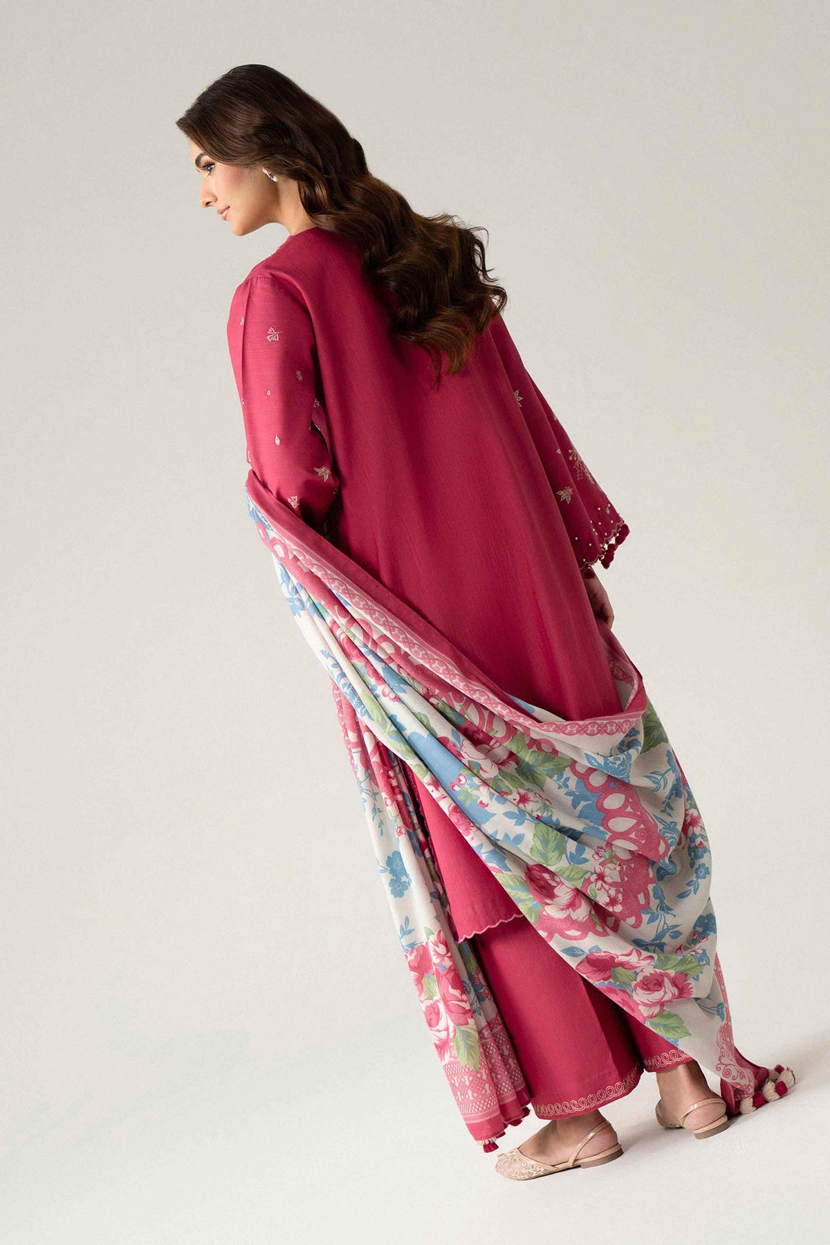 3 Piece - Printed Embroidered Suit - U3PE-NISHA26WV1-225