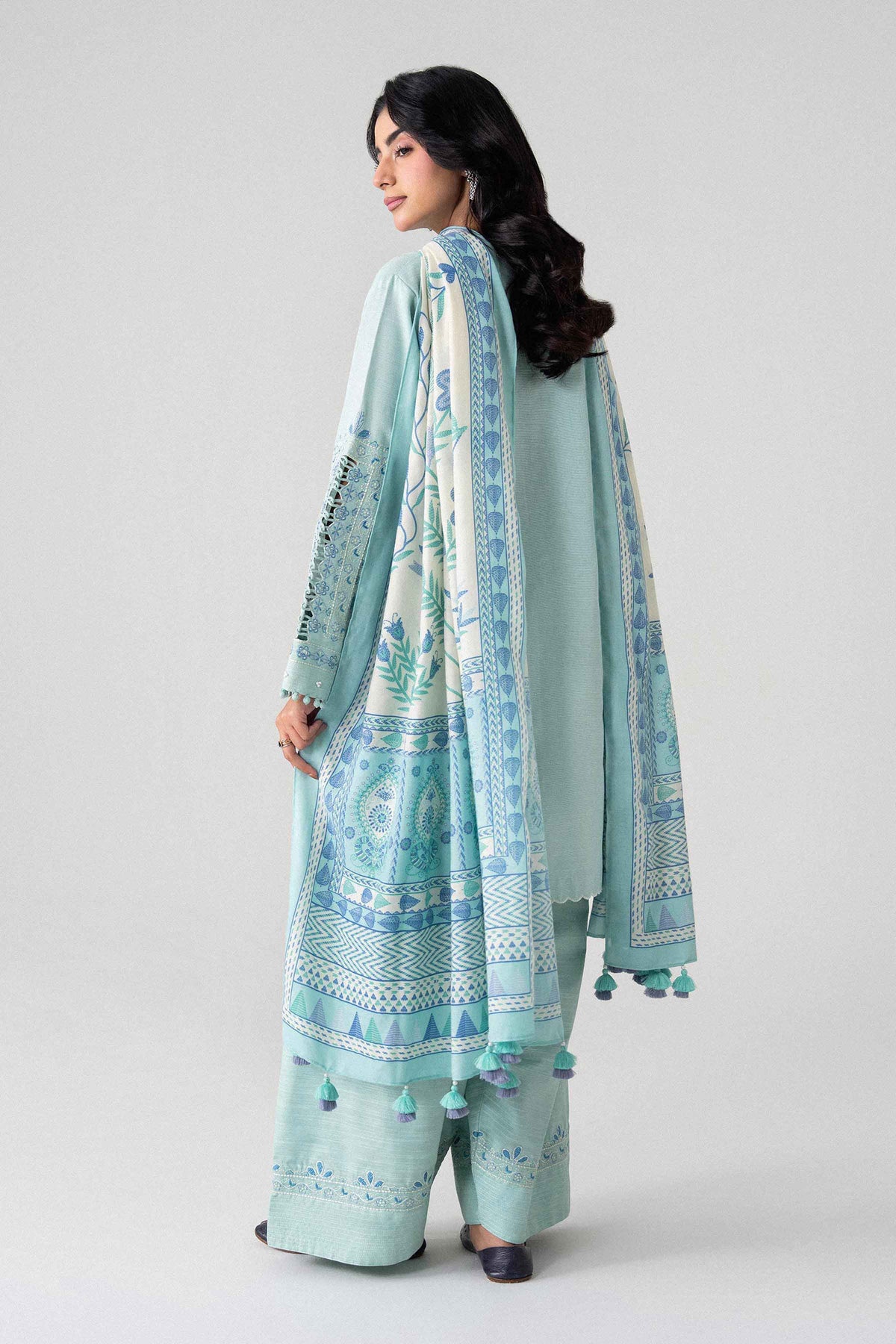 3 Piece - Printed Embroidered Suit - U3PE-NISHA26WV1-226