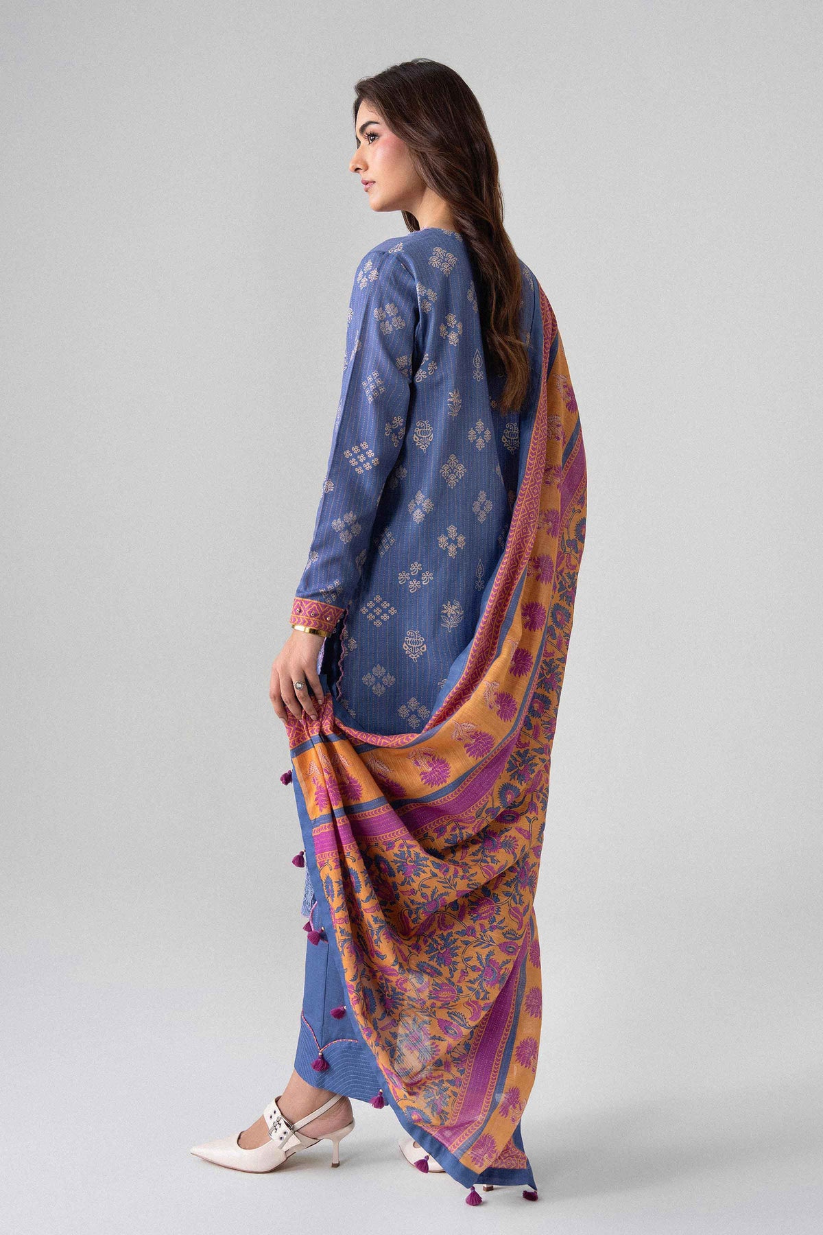 3 Piece - Printed Embroidered Suit - U3PE-NISHA26WV1-27