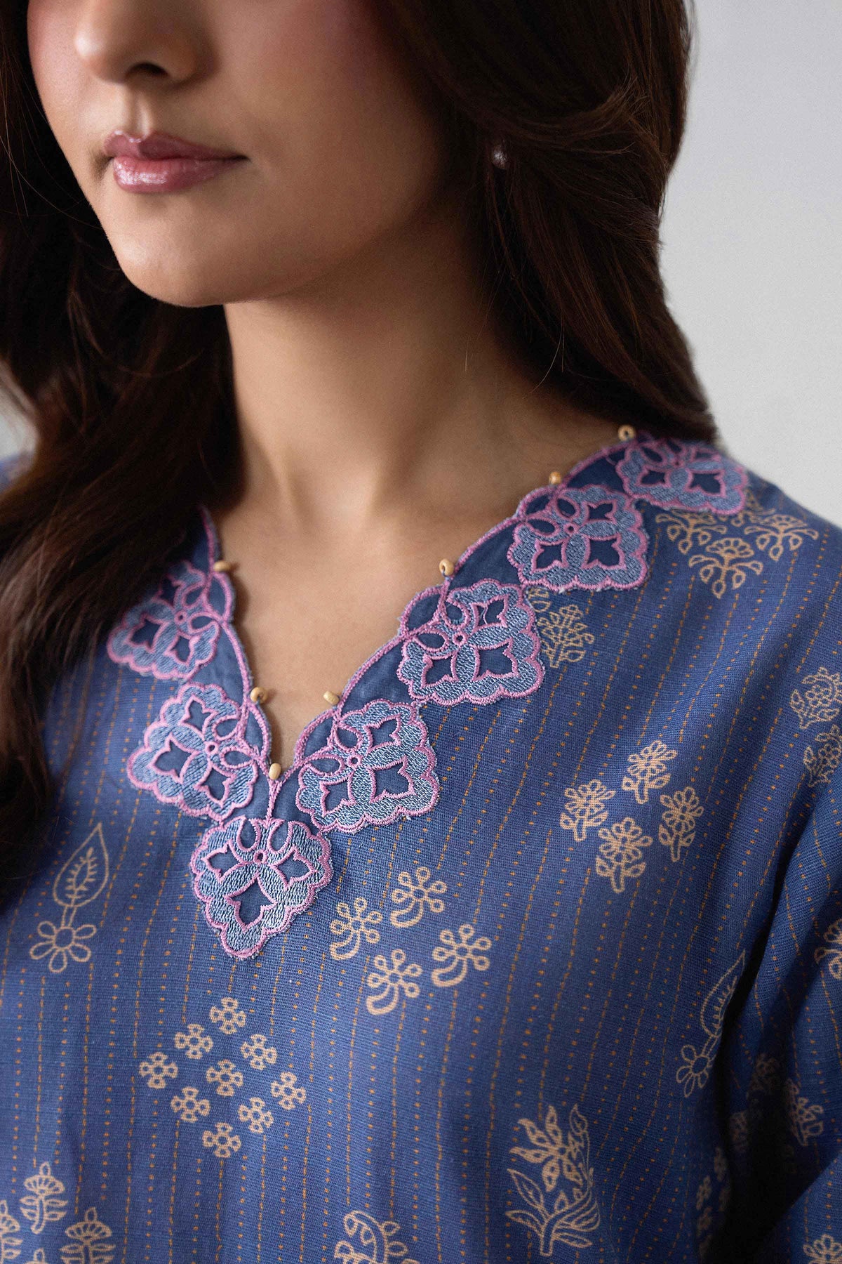 3 Piece - Printed Embroidered Suit - U3PE-NISHA26WV1-27