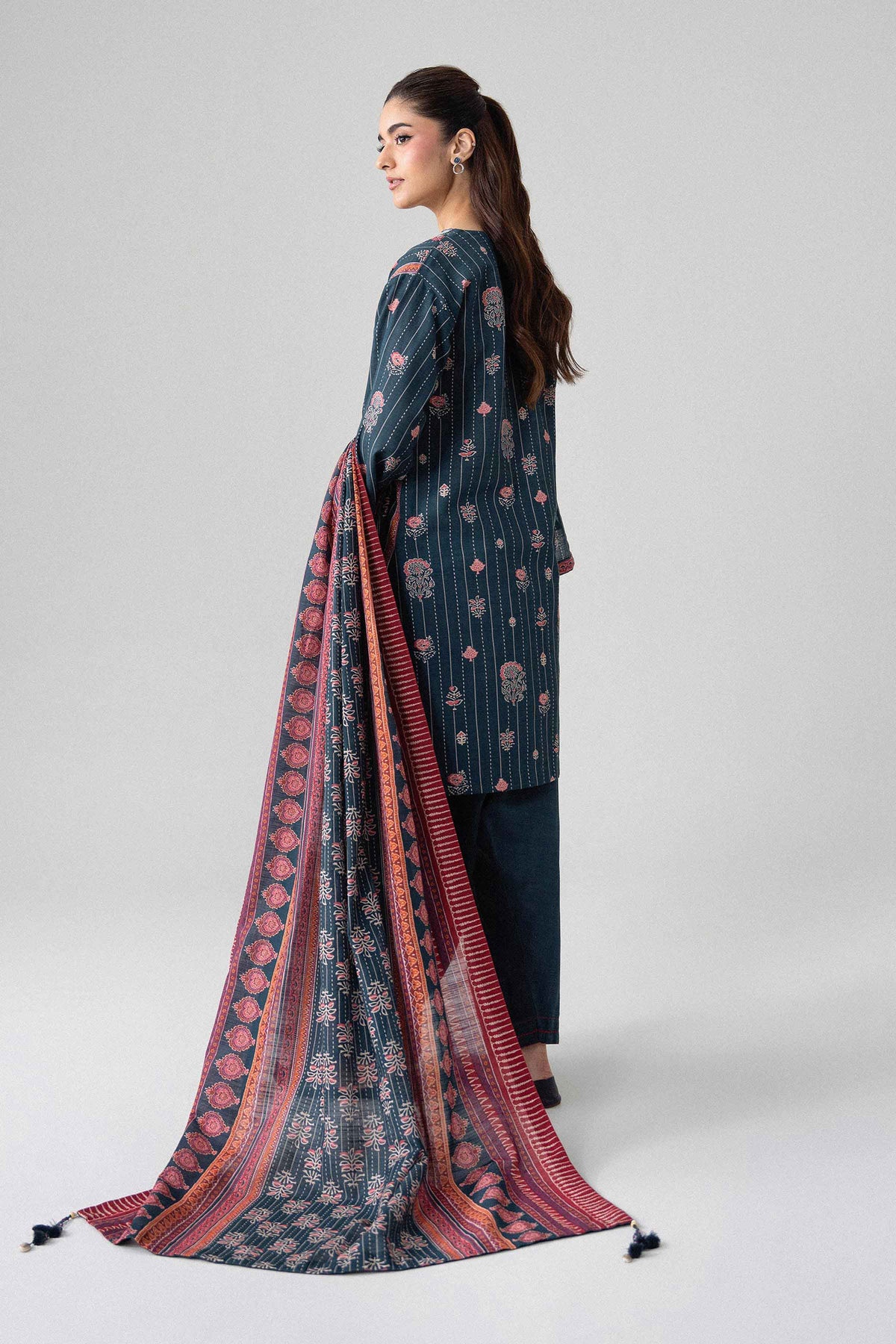 3 Piece - Printed Embroidered Suit - U3PE-NISHA26WV1-28