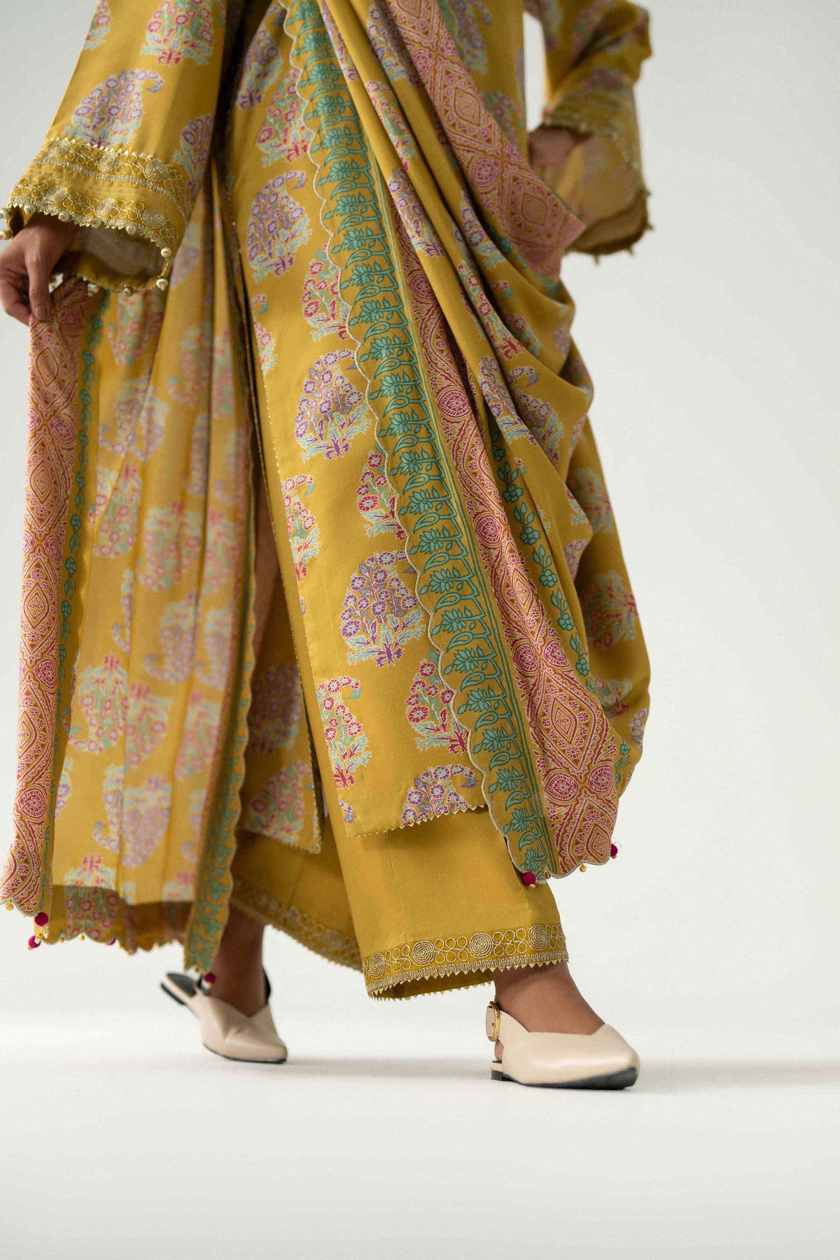 3 Piece - Printed Embroidered Suit - U3PE-NISHA26WV1-45