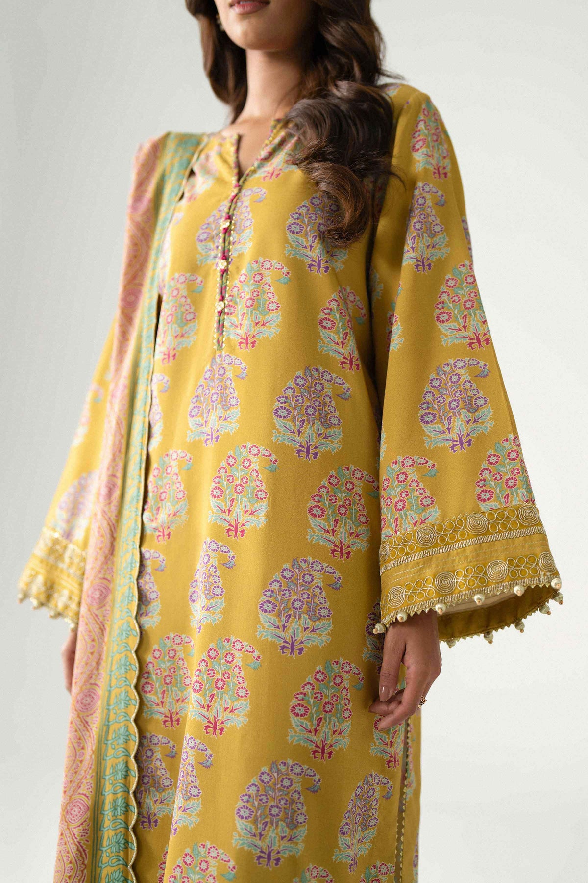 3 Piece - Printed Embroidered Suit - U3PE-NISHA26WV1-45