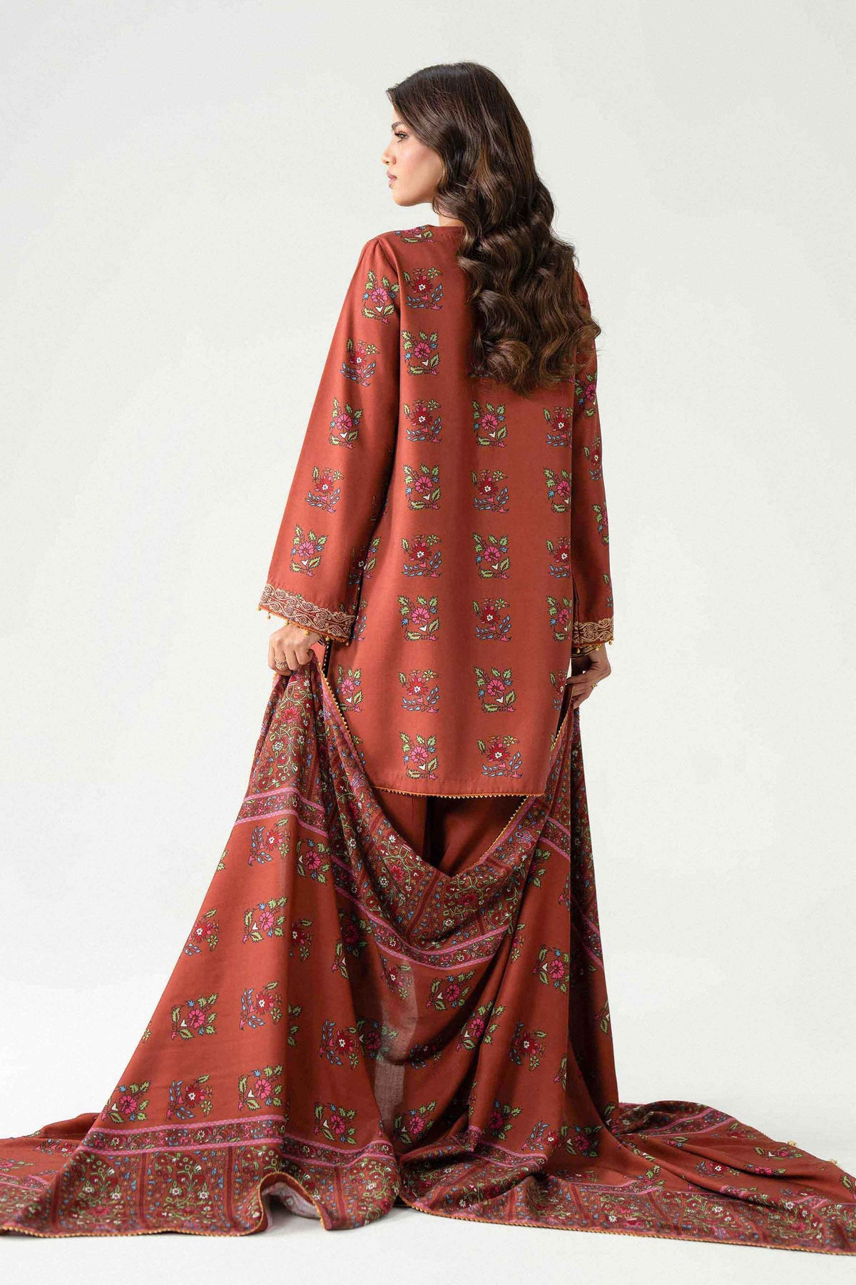 3 Piece - Printed Embroidered Suit - U3PE-NISHA26WV1-47