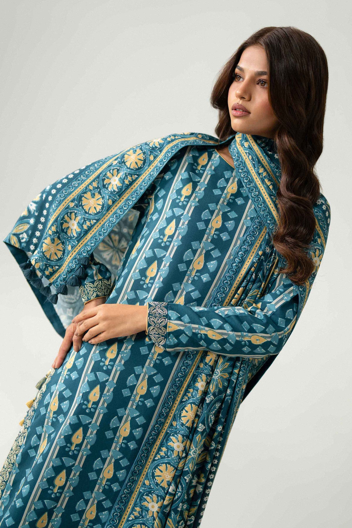 3 Piece - Printed Embroidered Suit - U3PE-NISHA26WV1-49