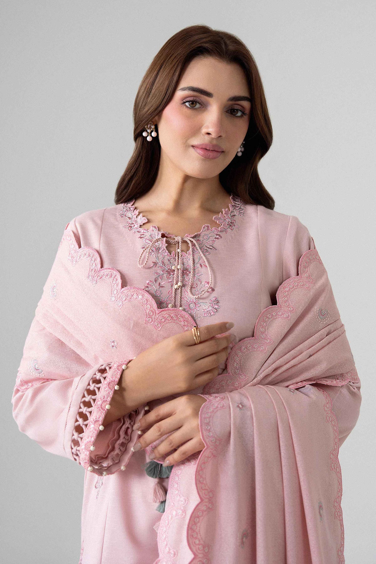3 Piece - Embroidered Suit - U3PE-NISHA26WV1-58