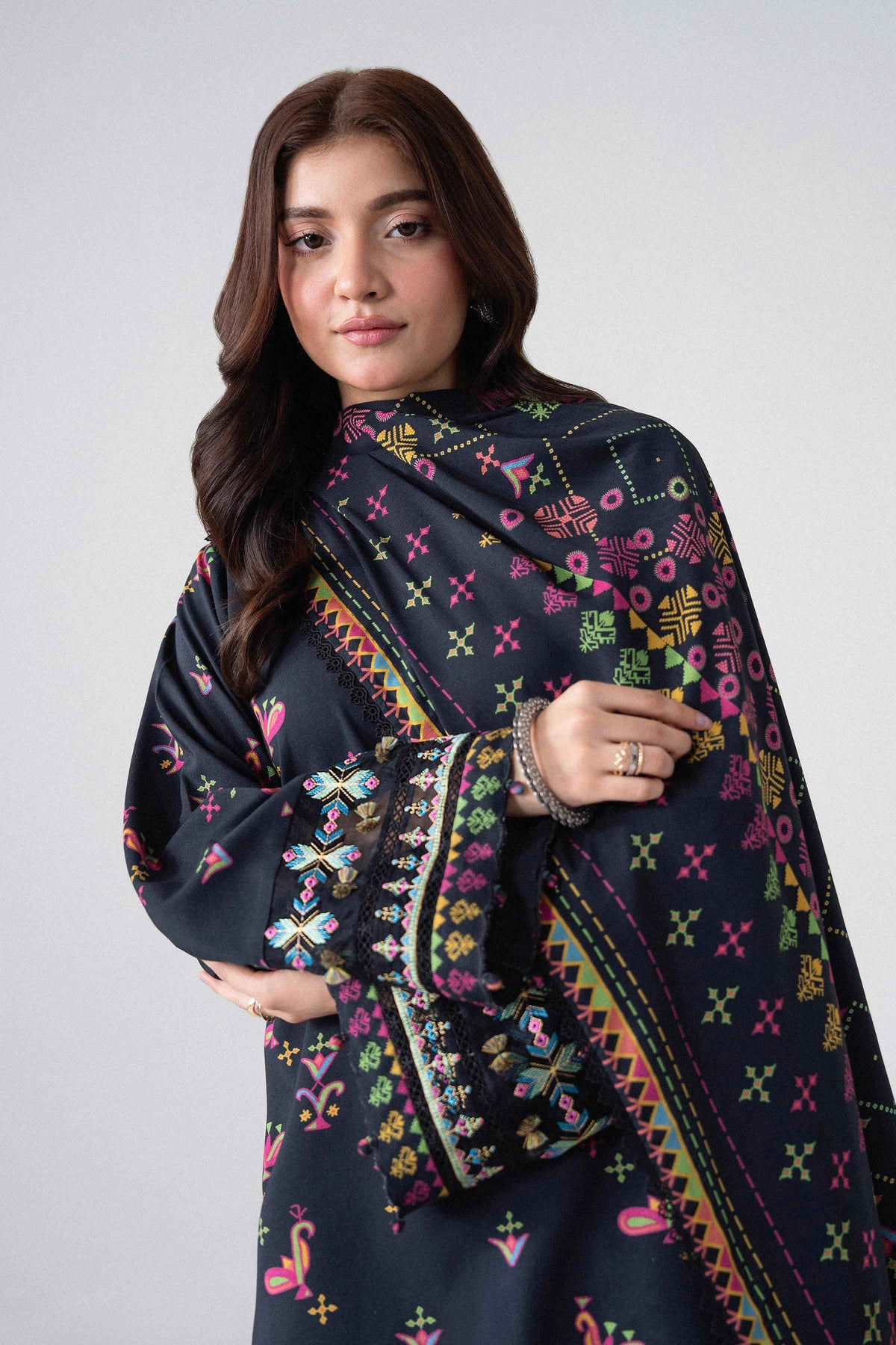 3 Piece - Printed Embroidered Suit - U3PE-NISHA26WV1-6