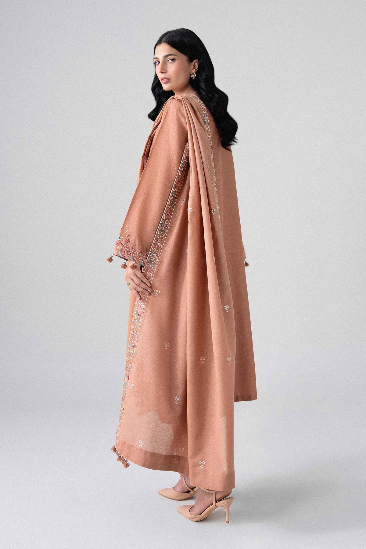 3 Piece - Embroidered Suit - U3PE-NISHA26WV1-60
