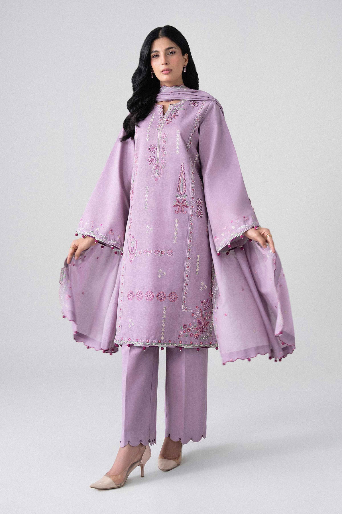3 Piece - Embroidered Suit - U3PE-NISHA26WV1-64 for, - Unstitched Collection | Nishat | Shop Online
