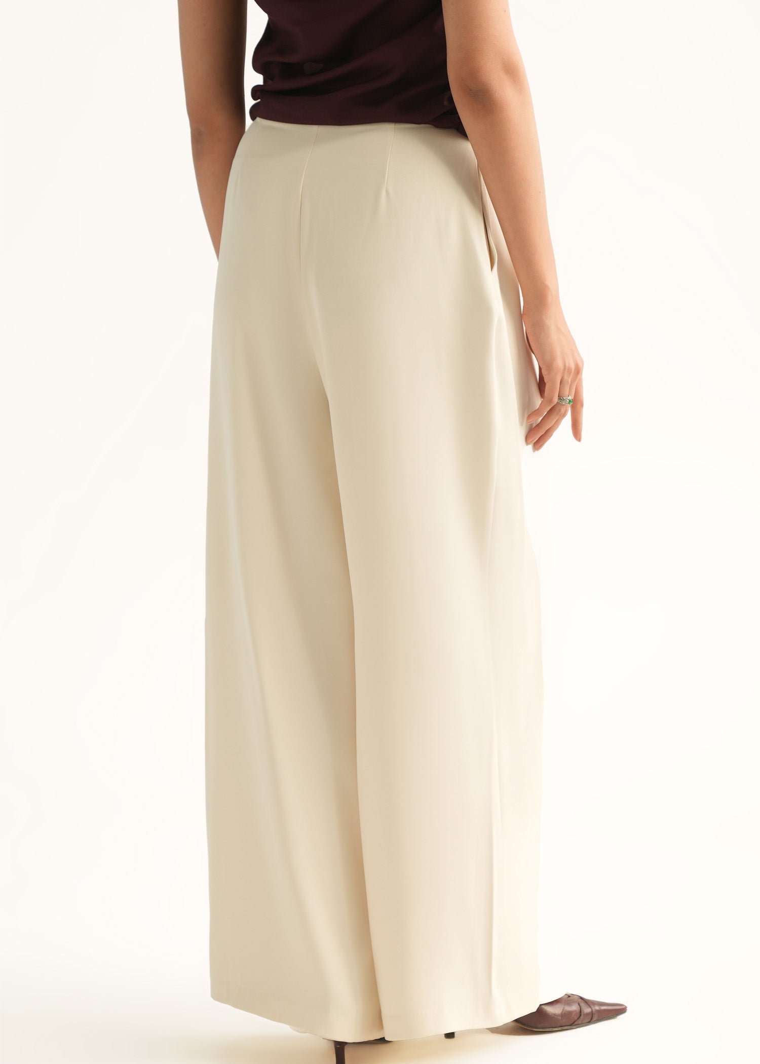 Wide Leg Pleated Pants - KOA