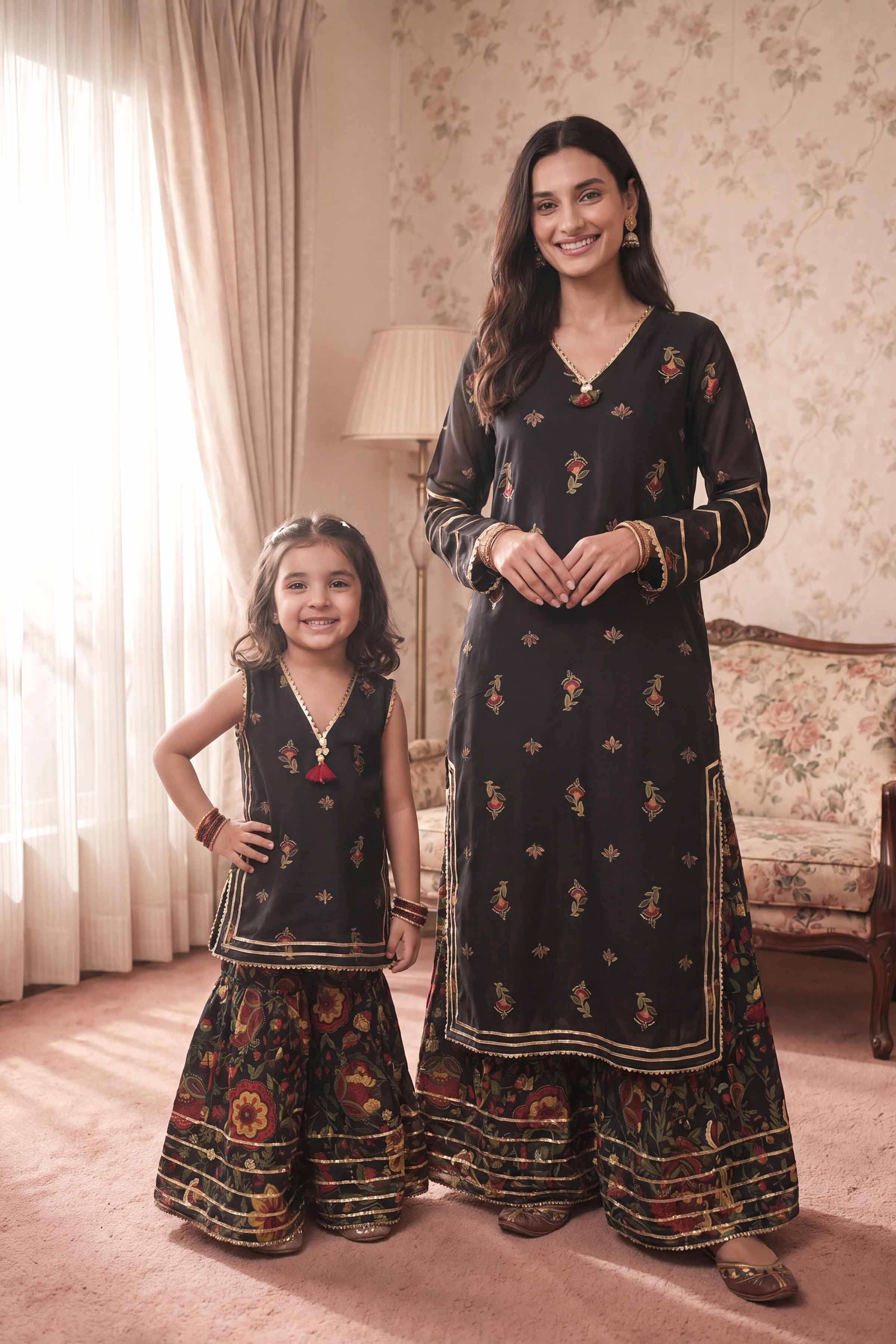 2 Piece - Printed Suit - PMD26-07 D