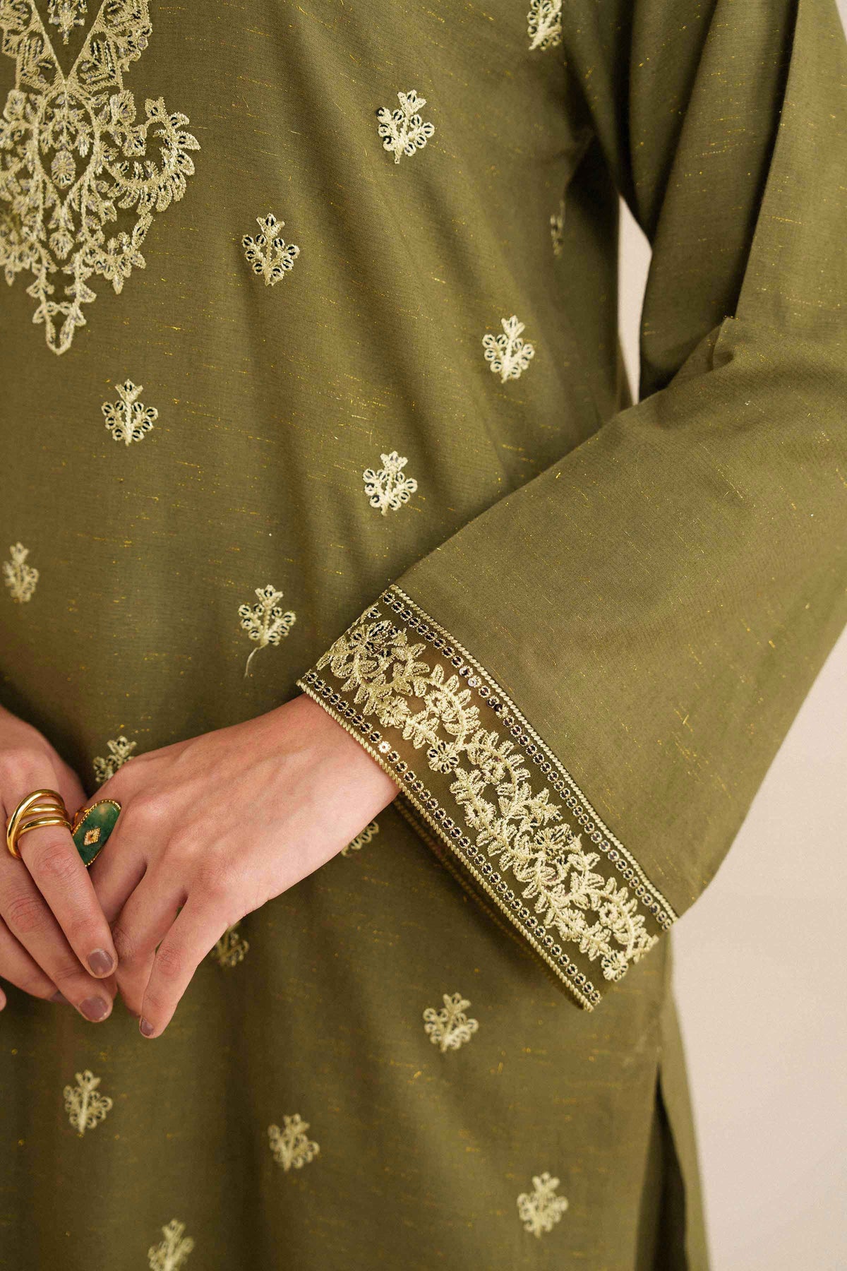 3 Piece - Embroidered Suit - PW25-460
