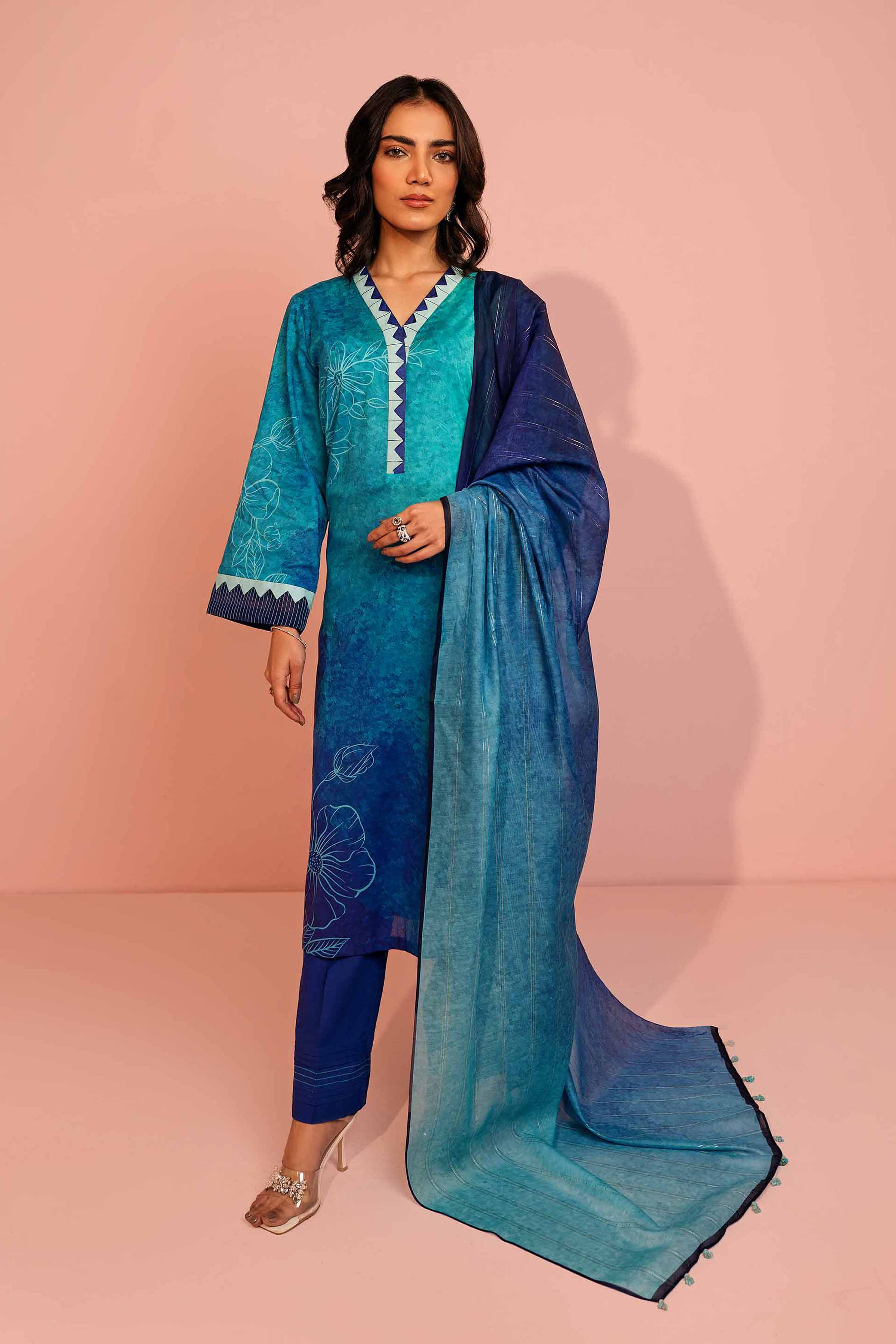 3 Piece - Digital Printed Suit - 42301419