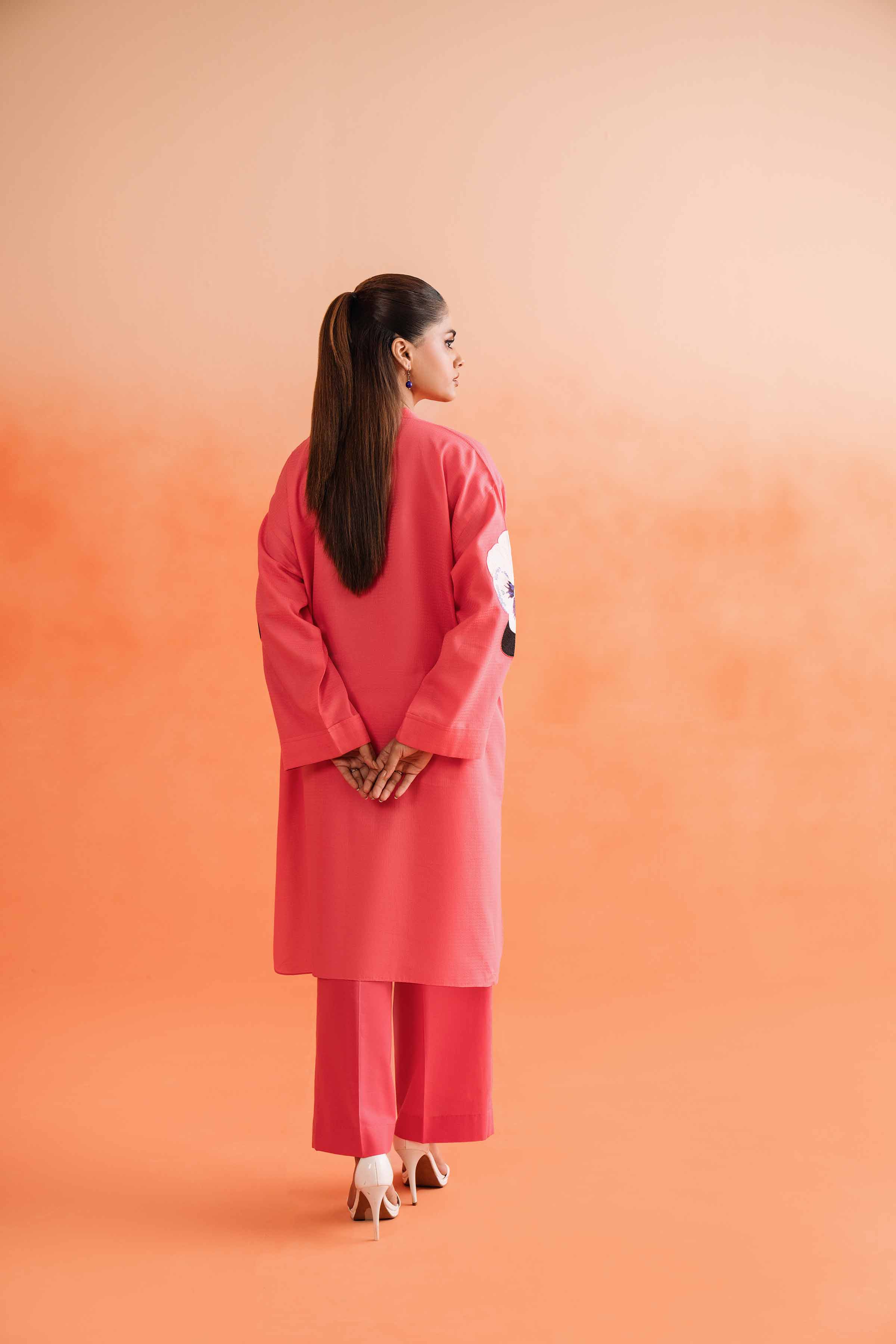 2 Piece - Dyed Embroidered Suit - 42401004