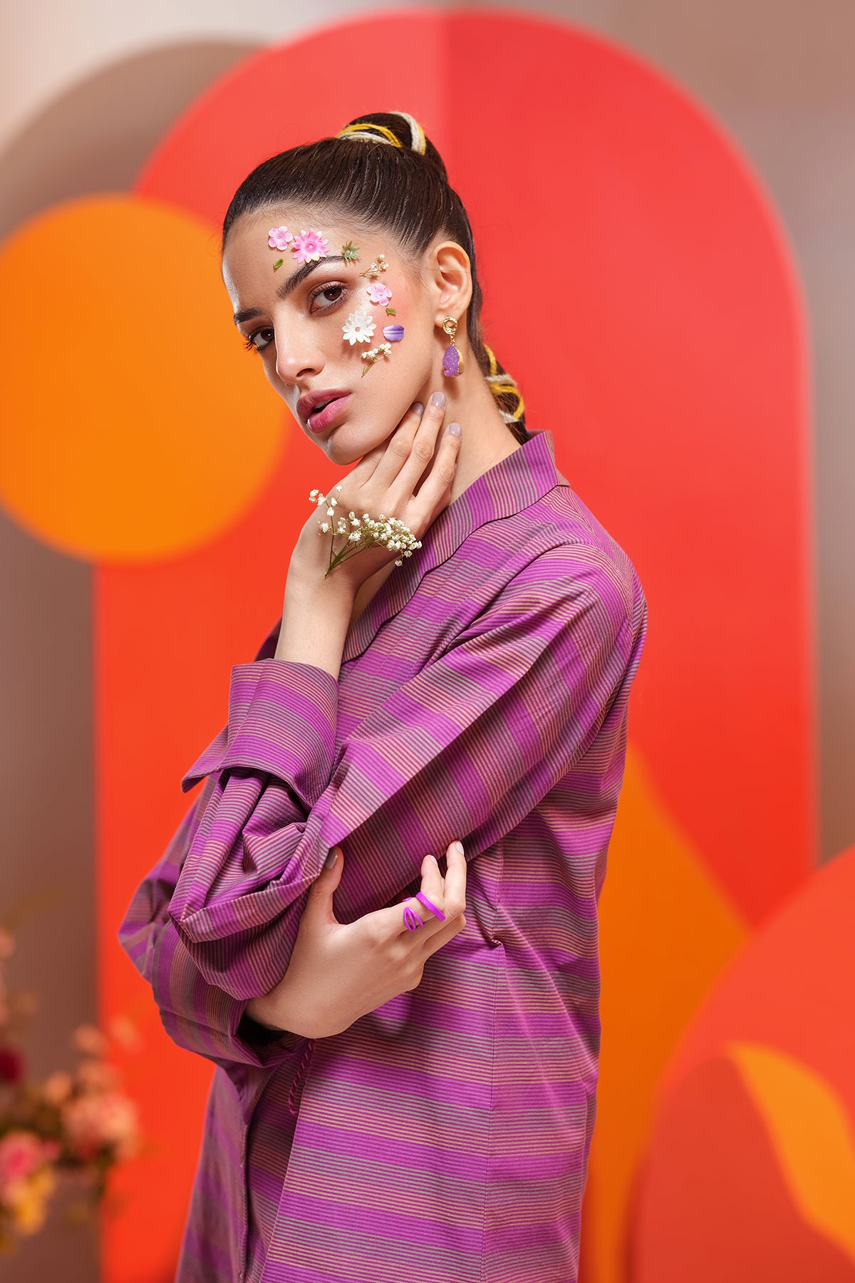 AS22-12-Button Down Printed Shirt