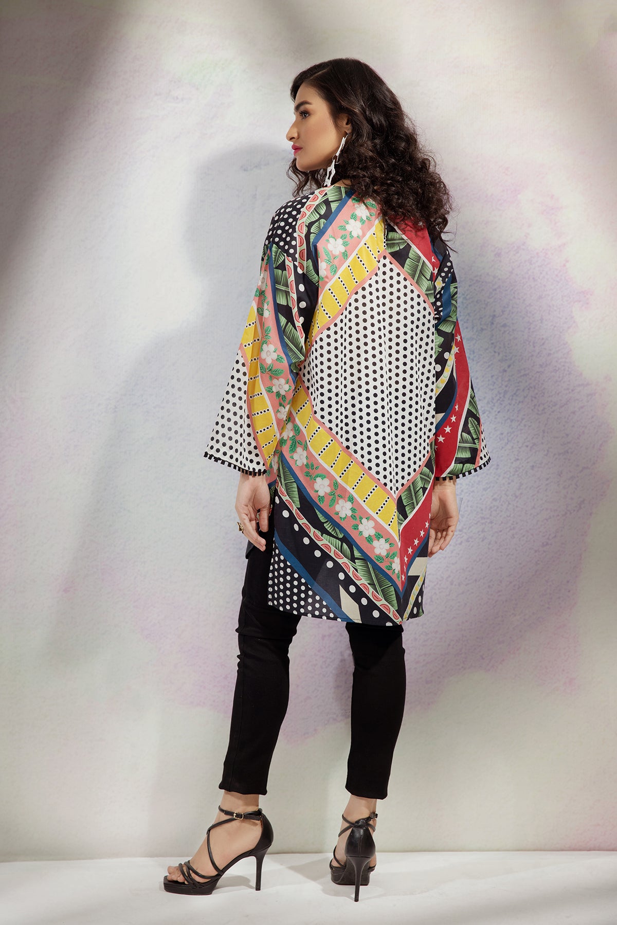 AS22-26-Printed Round Neck Tunic