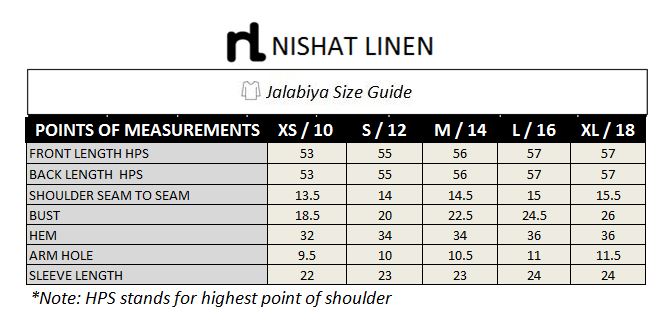 DE19-10 Brown Digital Printed Stitched Pima Cotton Jalabiya - 1PC - Nishat Linen UAE