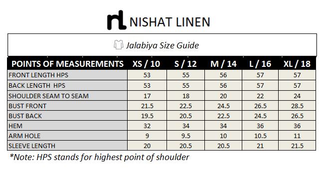 DE19-22 Beige Digital Printed Stitched Pima Cotton Jalabiya - 1PC - Nishat Linen UAE