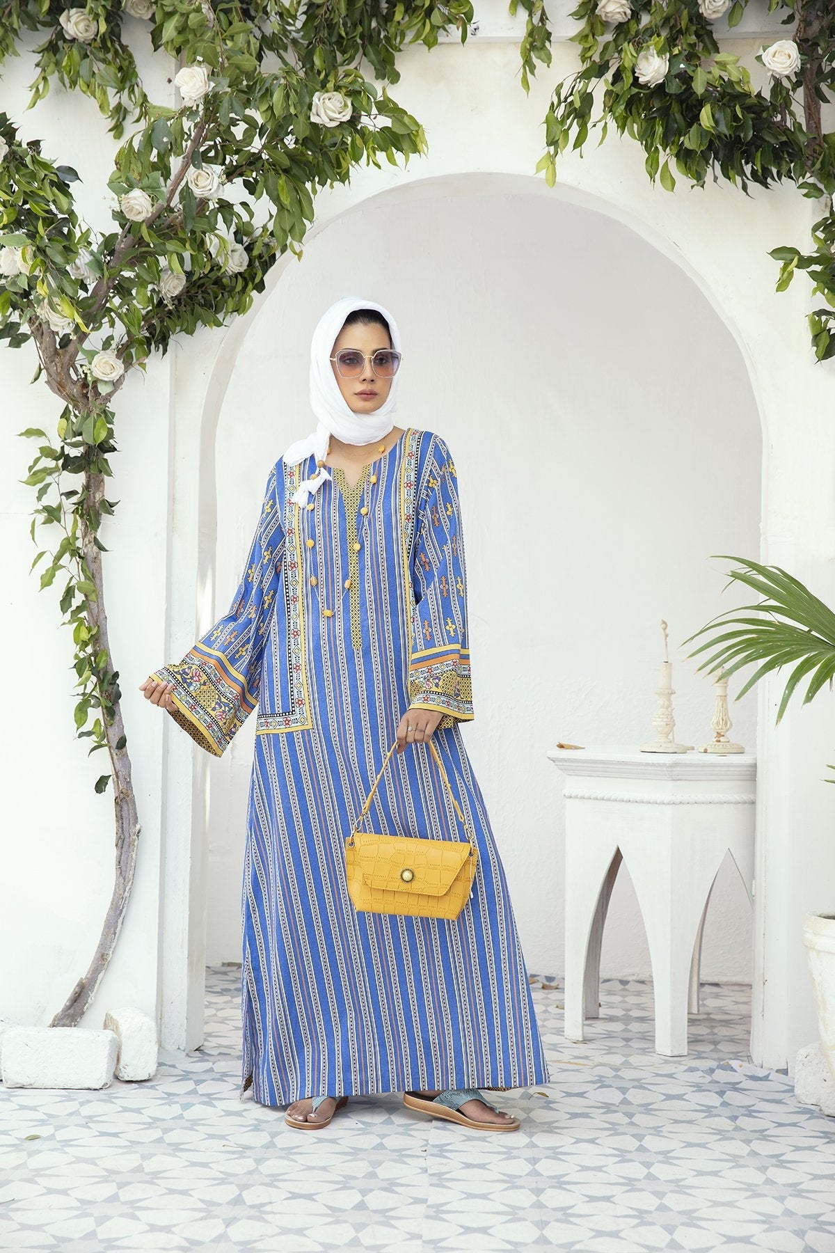 DE20-04 Printed Stitched Fustaan 1PC