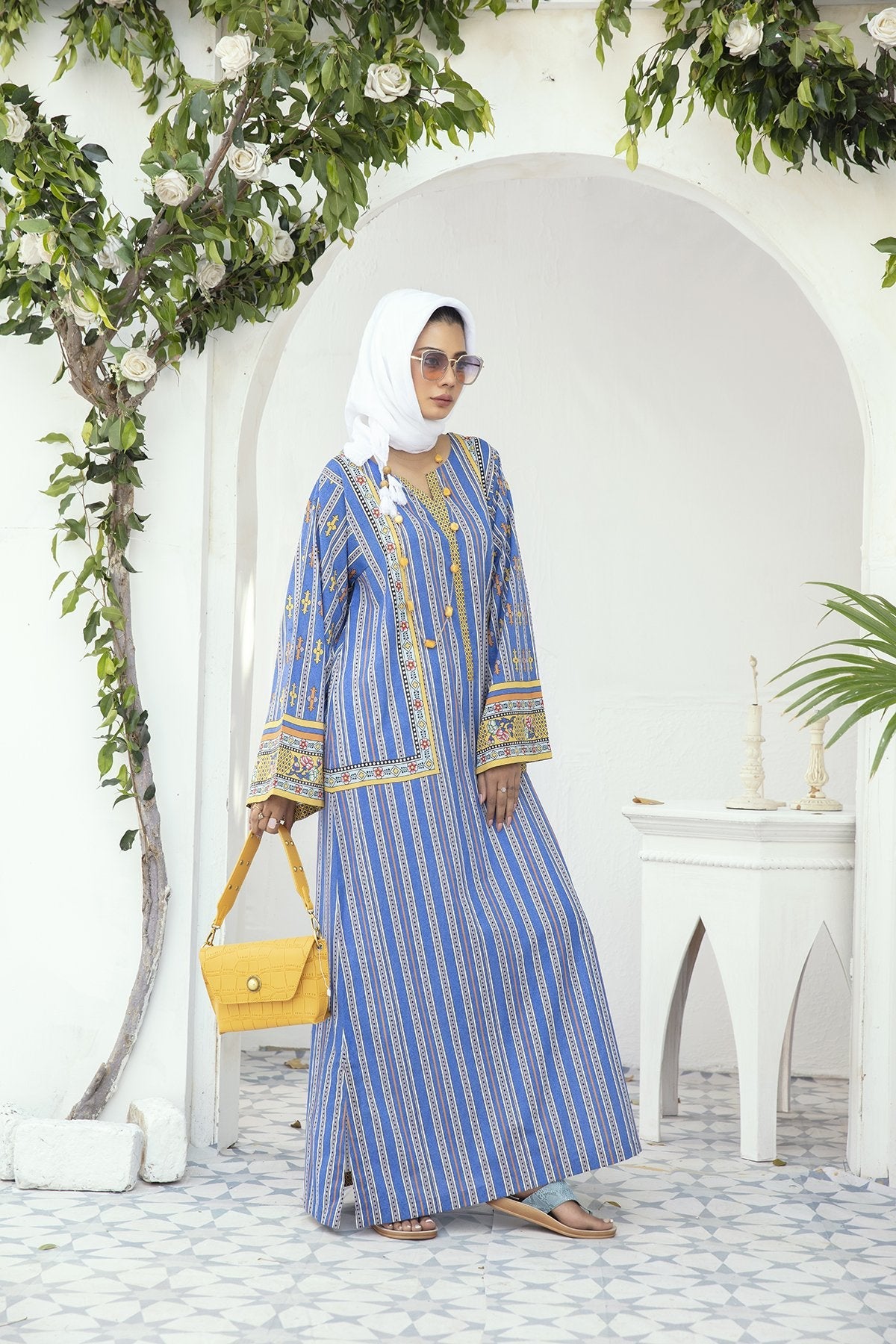 DE20-04 Printed Stitched Fustaan 1PC