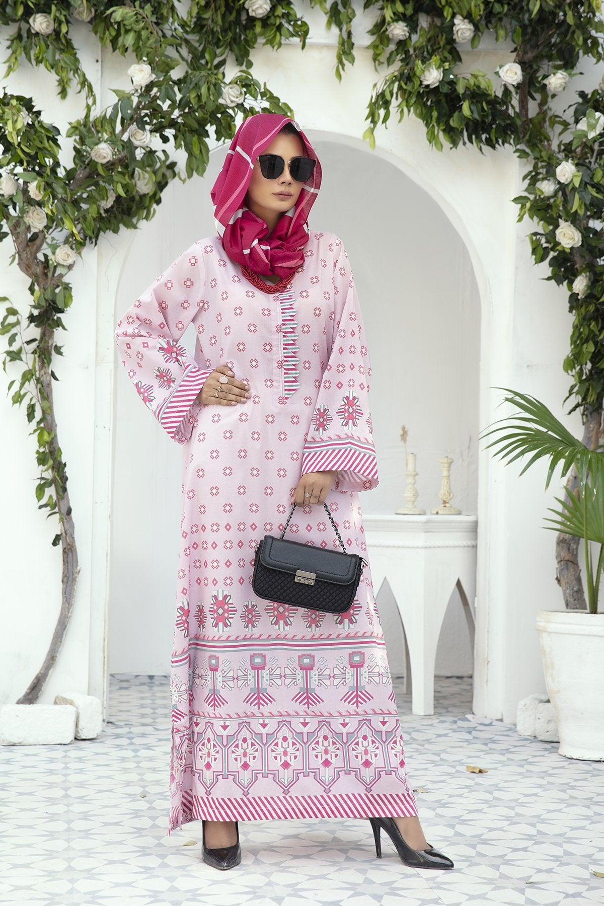 DE20-05 Printed Stitched Fustaan 1PC