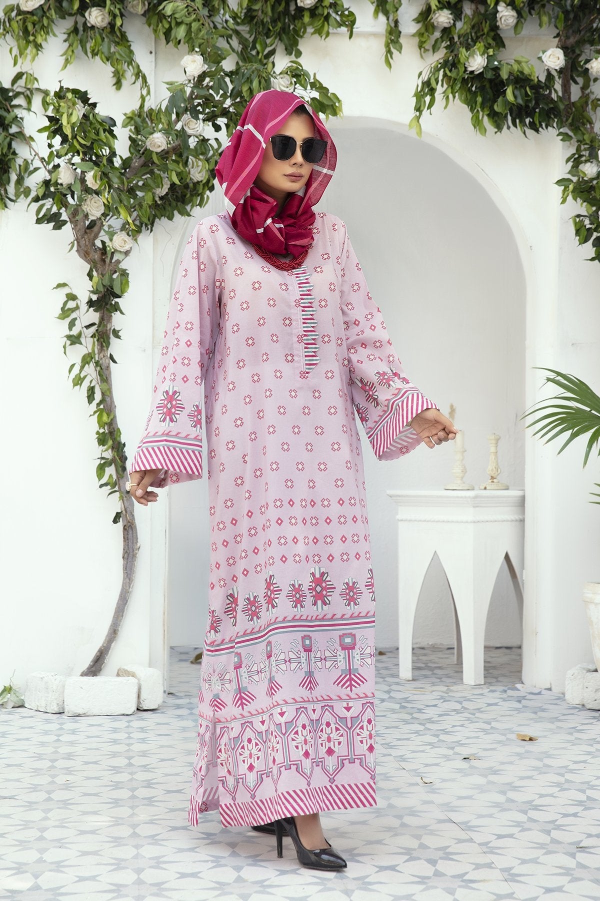 DE20-05 Printed Stitched Fustaan 1PC