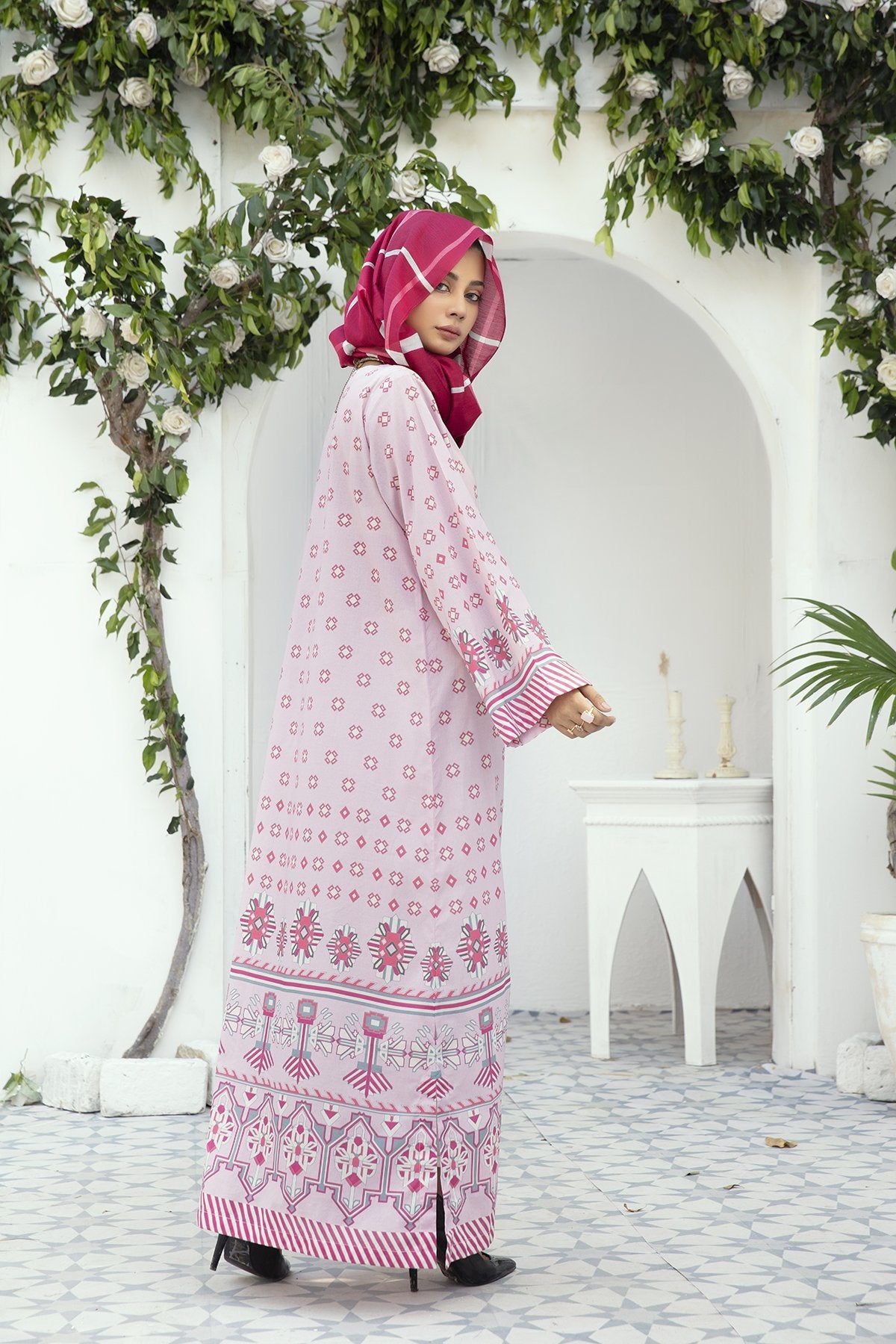 DE20-05 Printed Stitched Fustaan 1PC