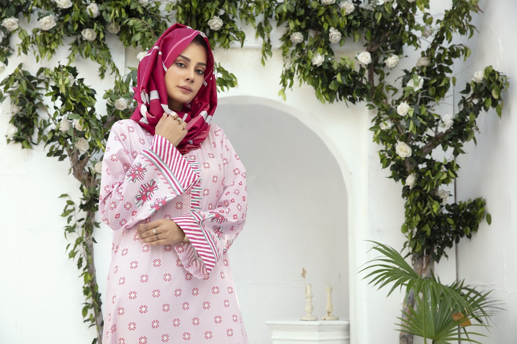 DE20-05 Printed Stitched Fustaan 1PC