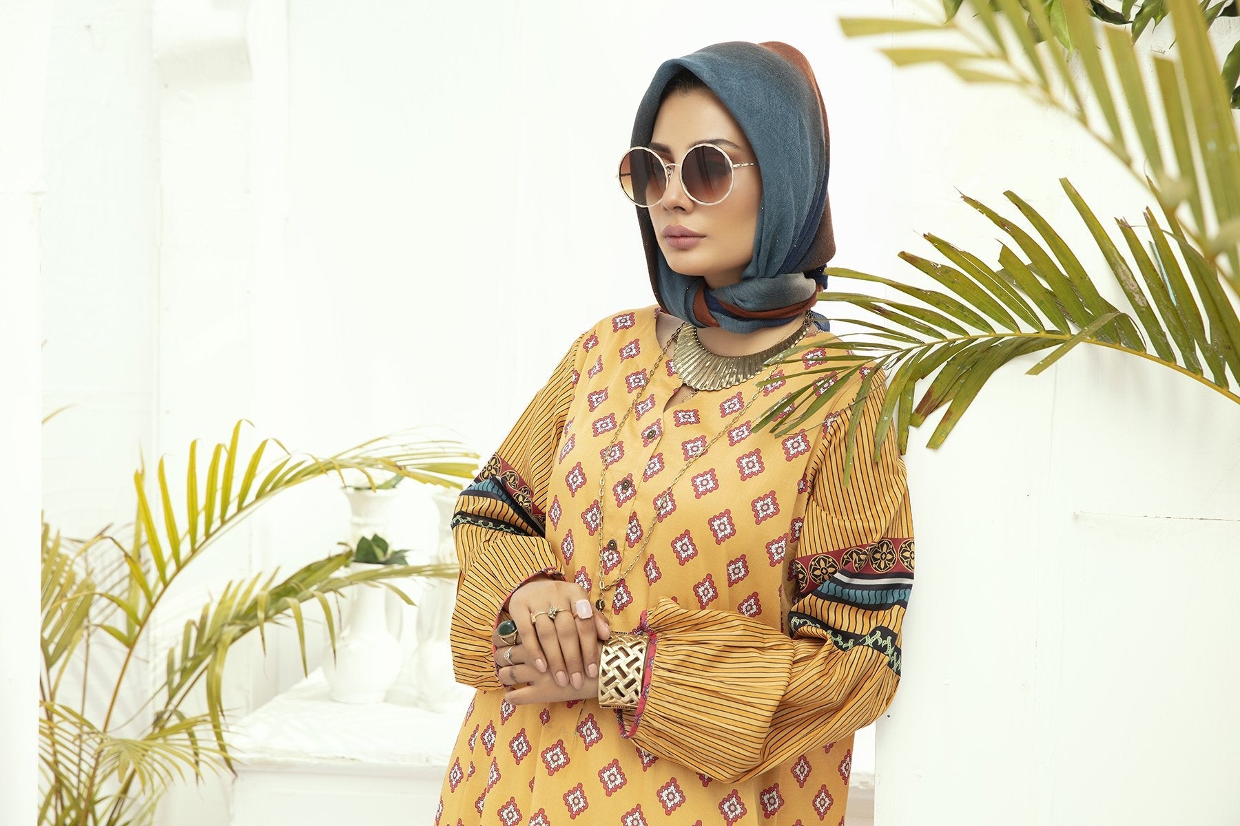 DE20-09 Printed Stitched Fustaan 1PC