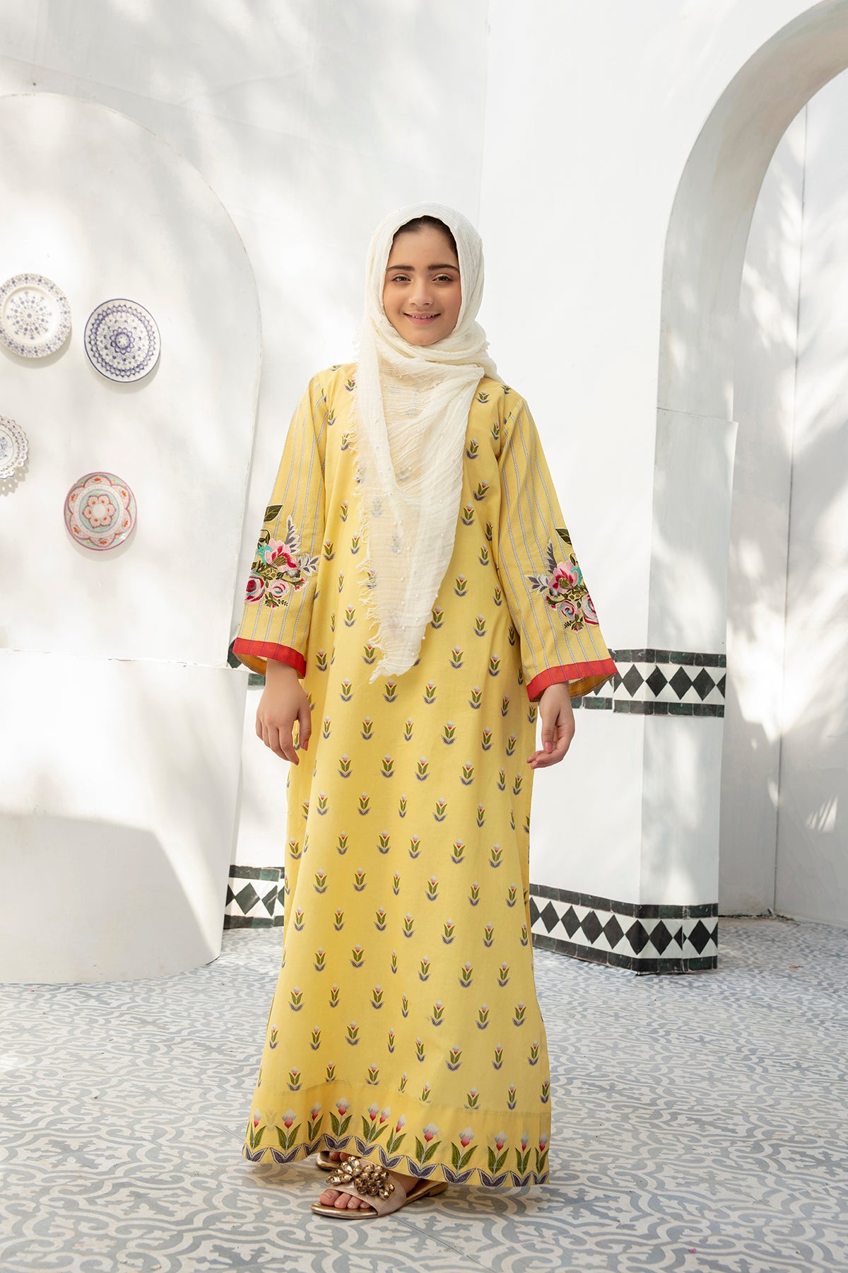 DE21-03-Loose Silhouette Stitched Fustaan-1PC