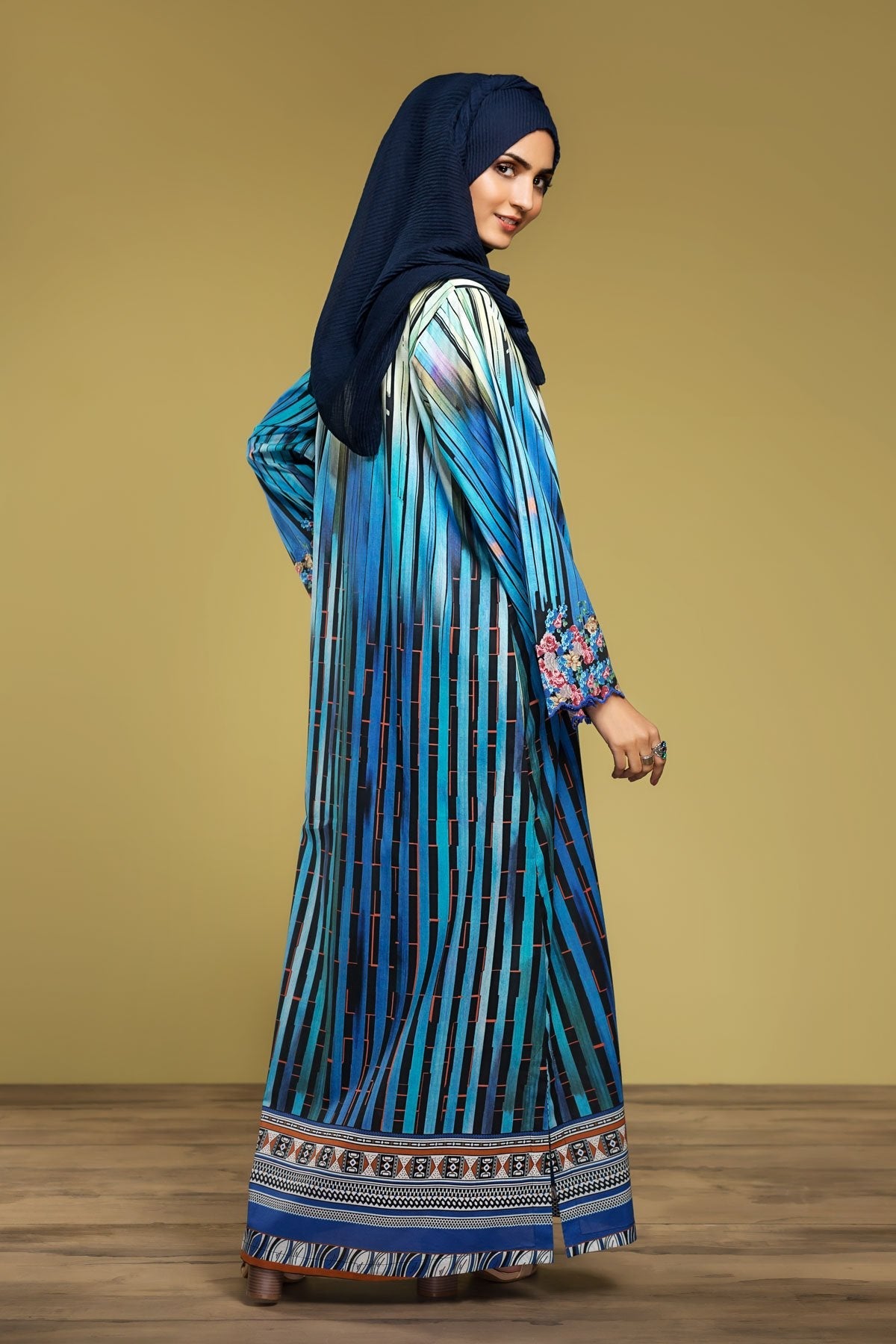 DS20-05 Printed Embroidered Stitched Fustaan 1PC