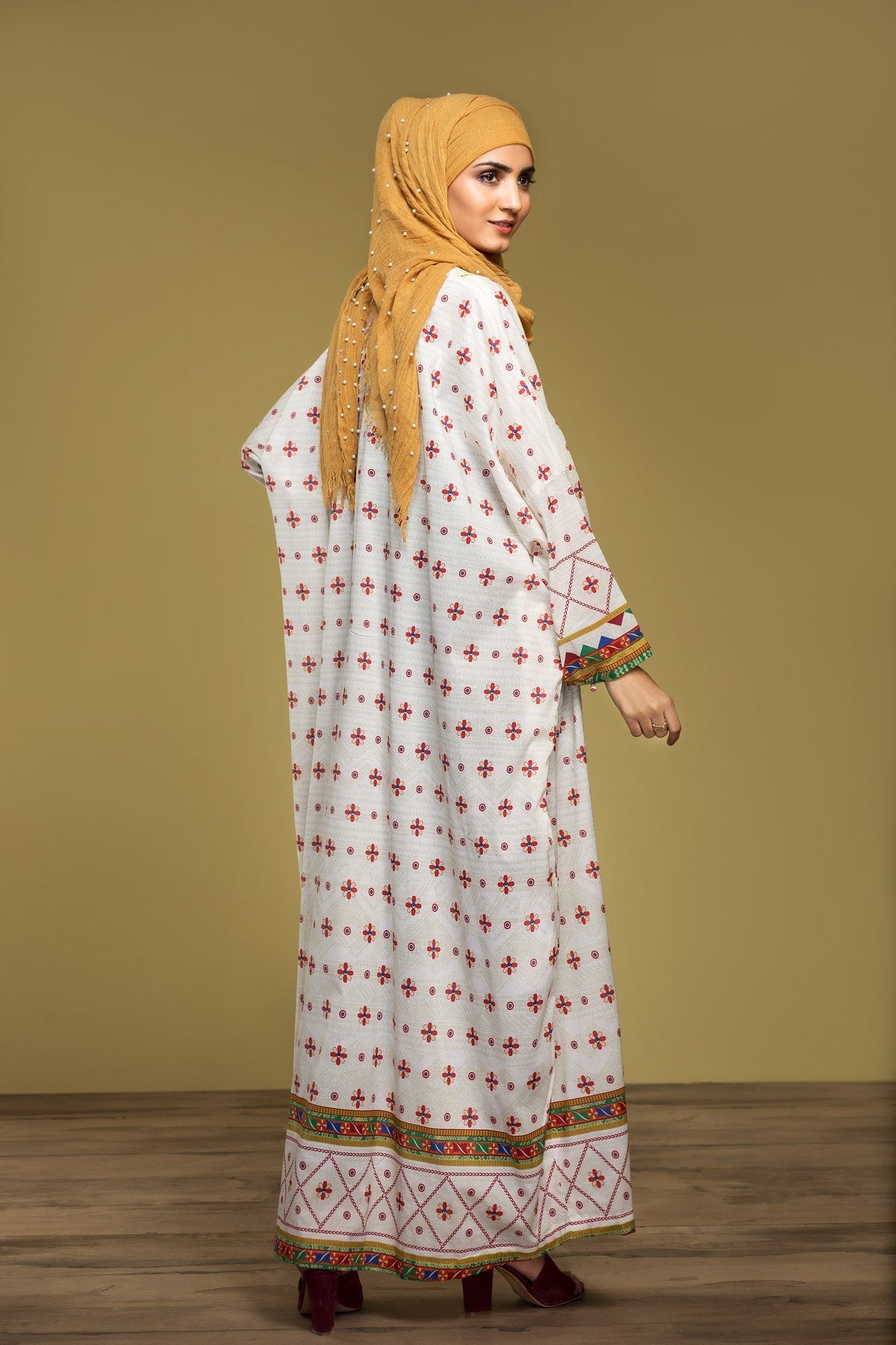 DS20-08 Printed Stitched Fustaan 1PC