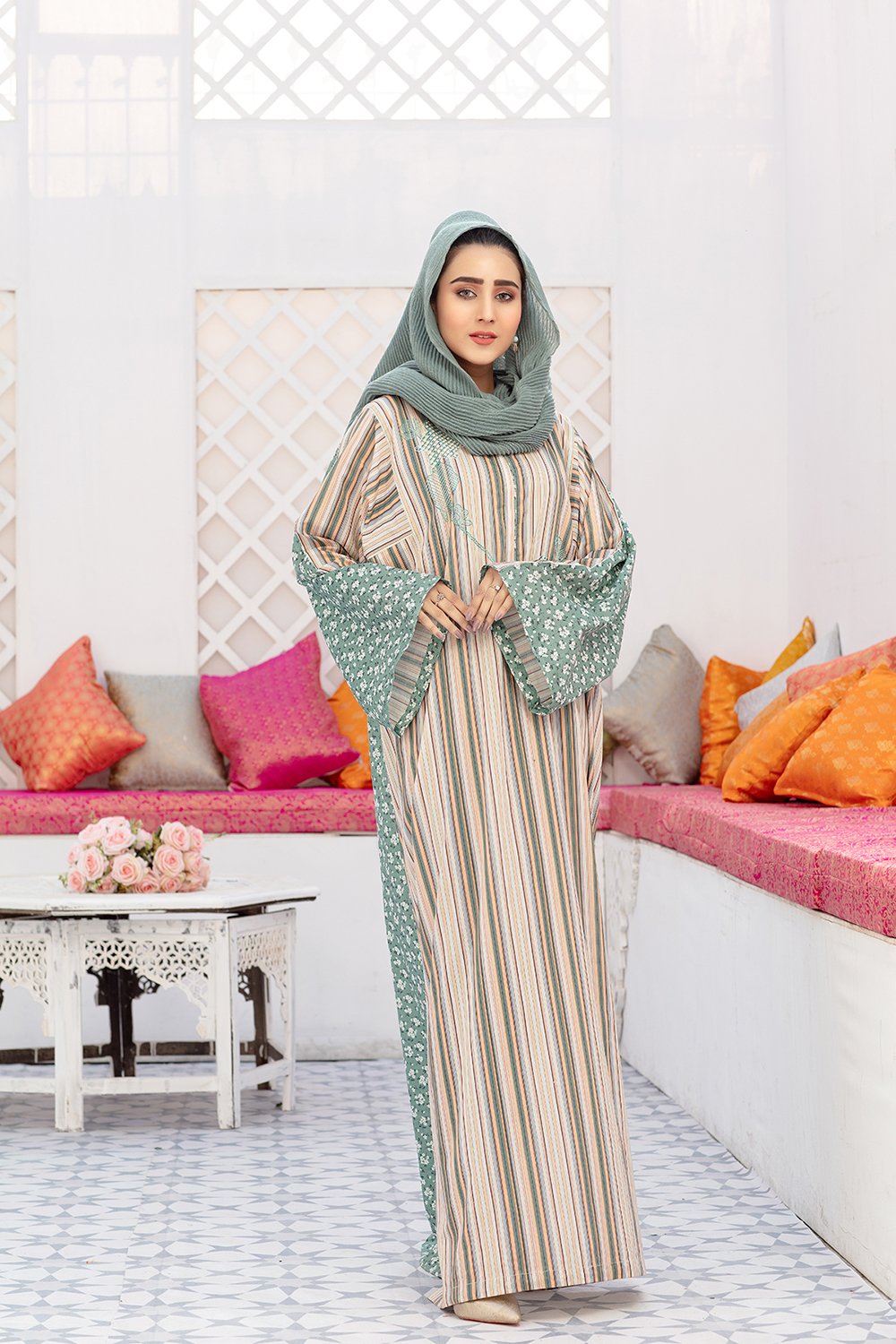 DS20-39 Printed Stitched Fustaan 1PC