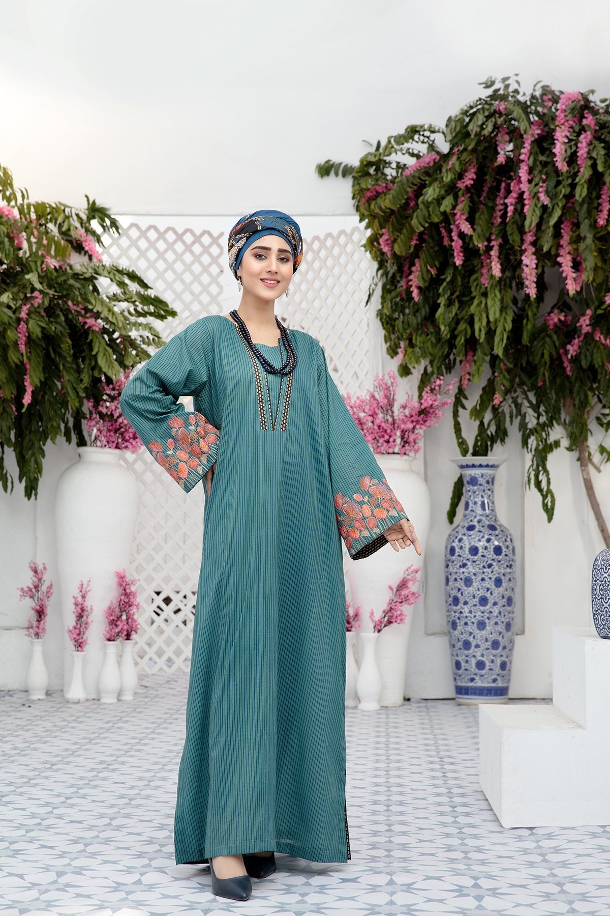 DS20-63 Printed Stitched Fustaan 1PC