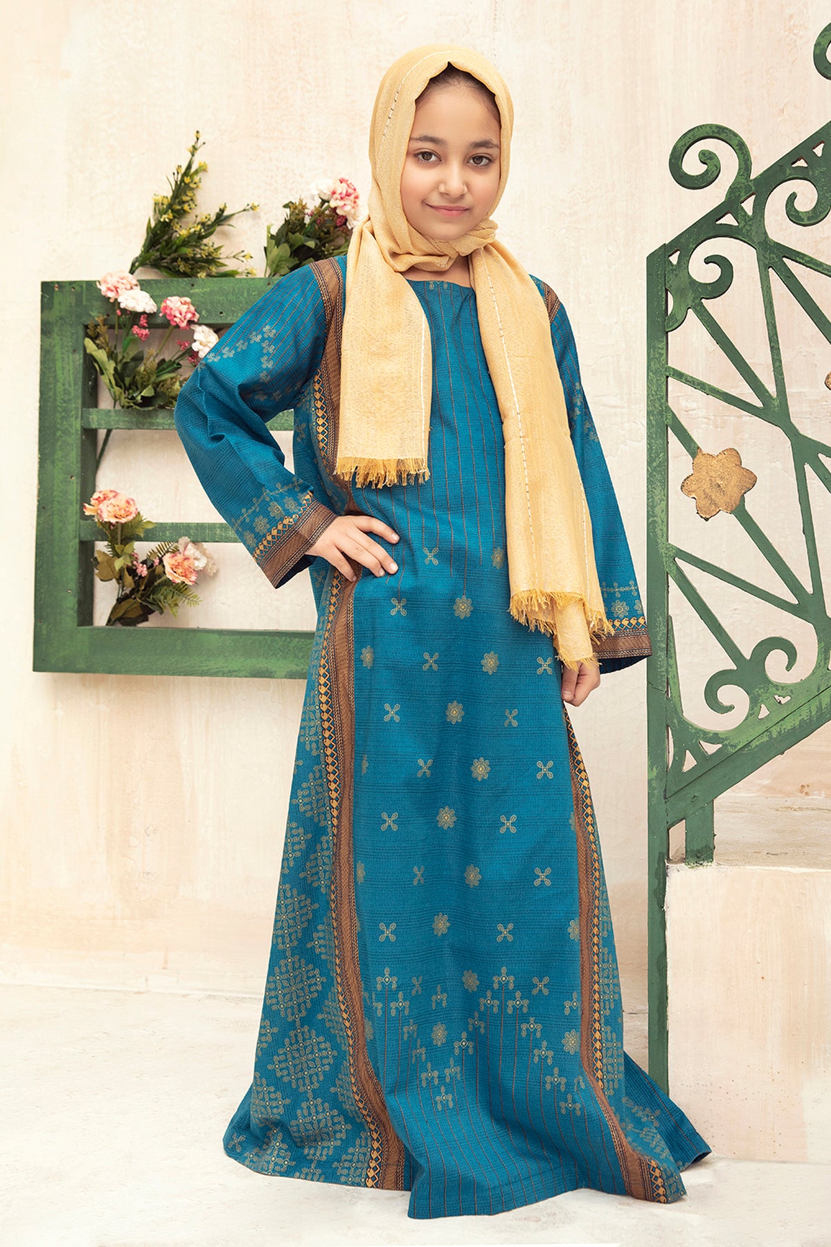 DS21-04 Digital Lawn Stitched Fustaan - 1PC