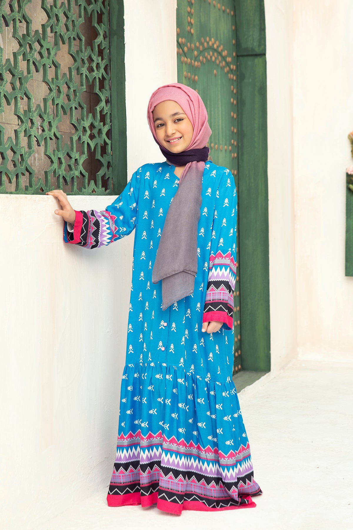 DS21-05 Digital Micro Modal Stitched Fustaan - 1PC