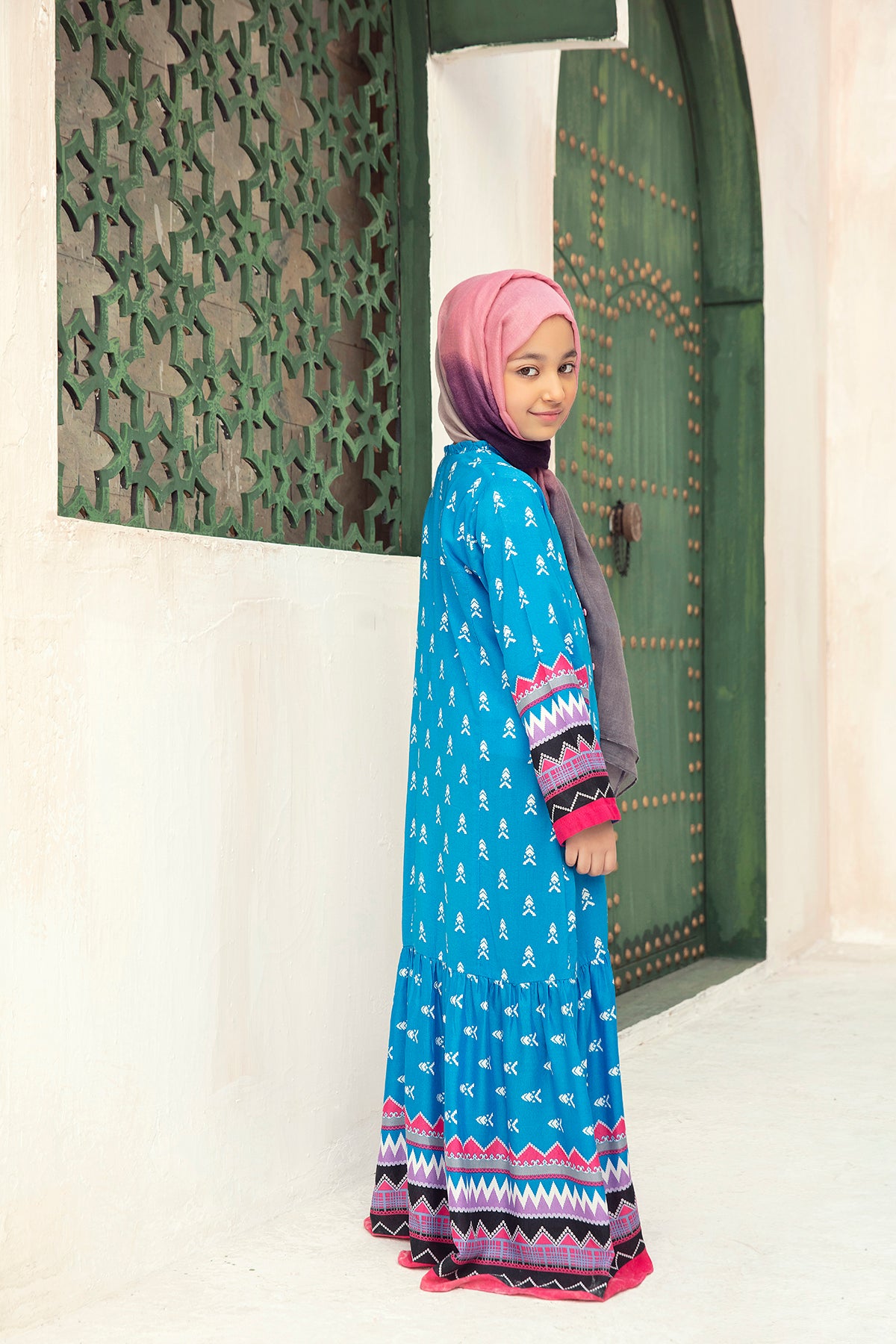 DS21-05 Digital Micro Modal Stitched Fustaan - 1PC