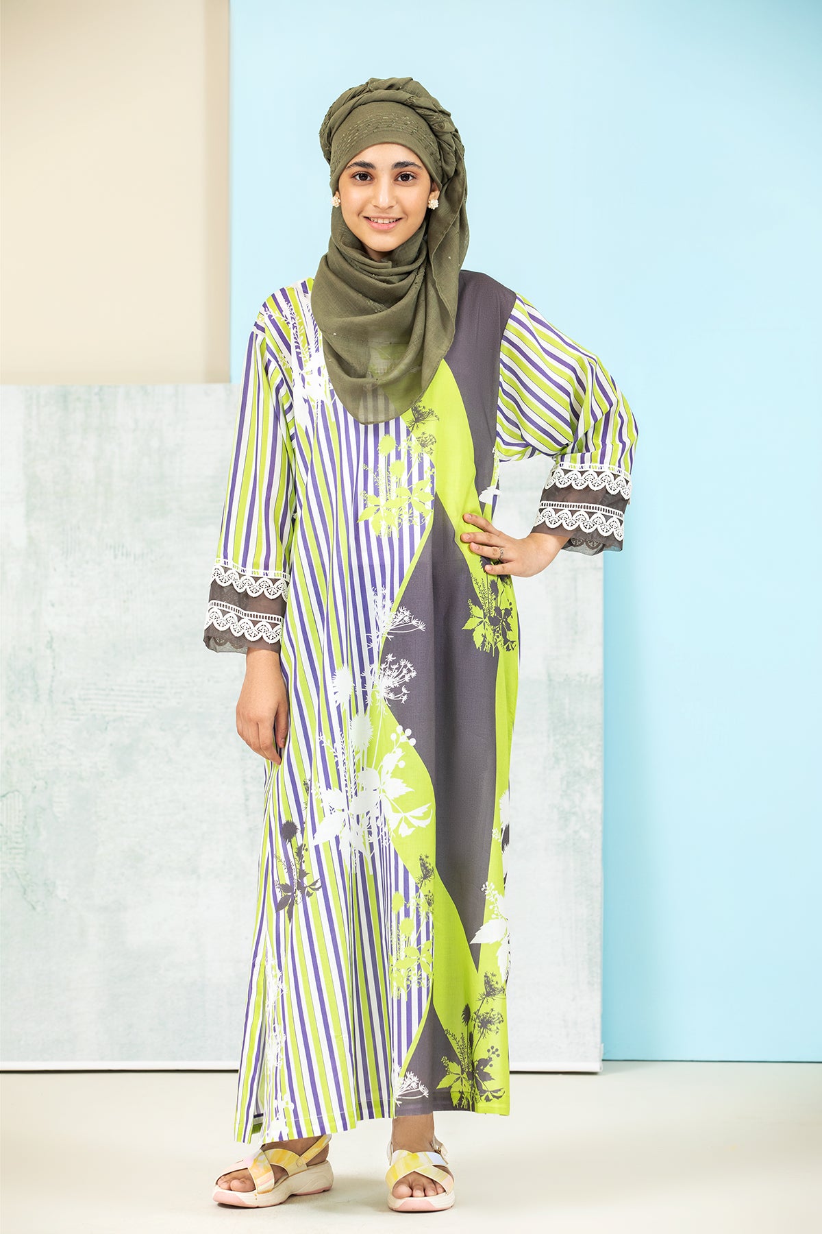 DS21-139-Printed Lawn Fustaan