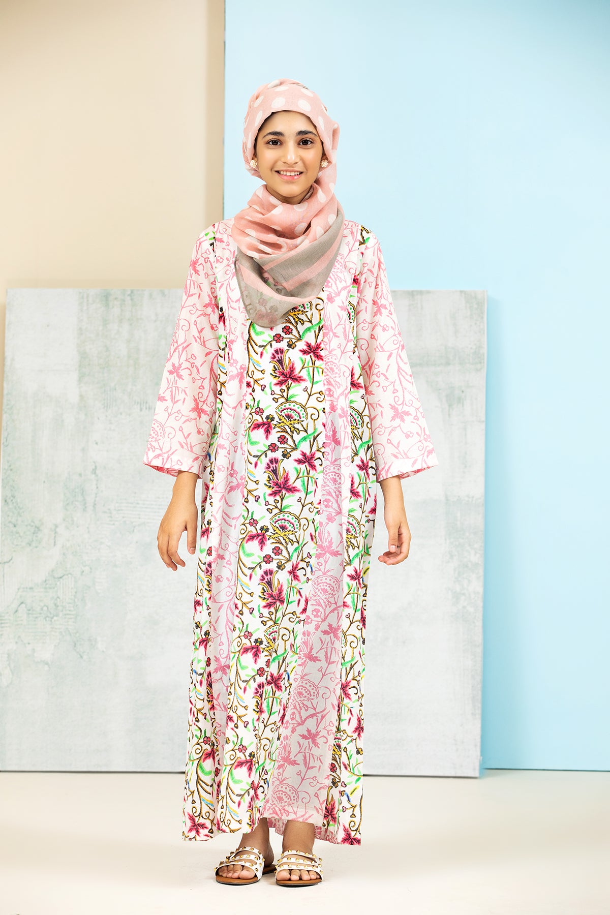 DS21-142-Printed Lawn Fustaan