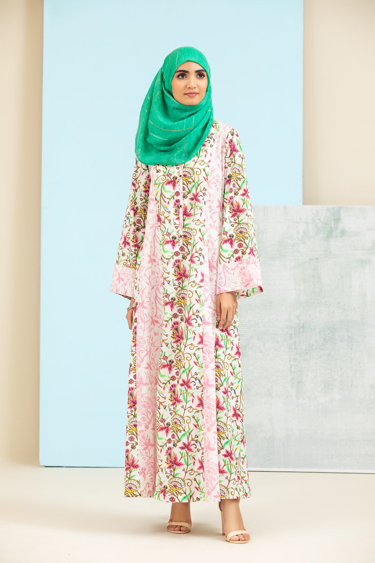 DS21-143 Printed Lawn Fustaan