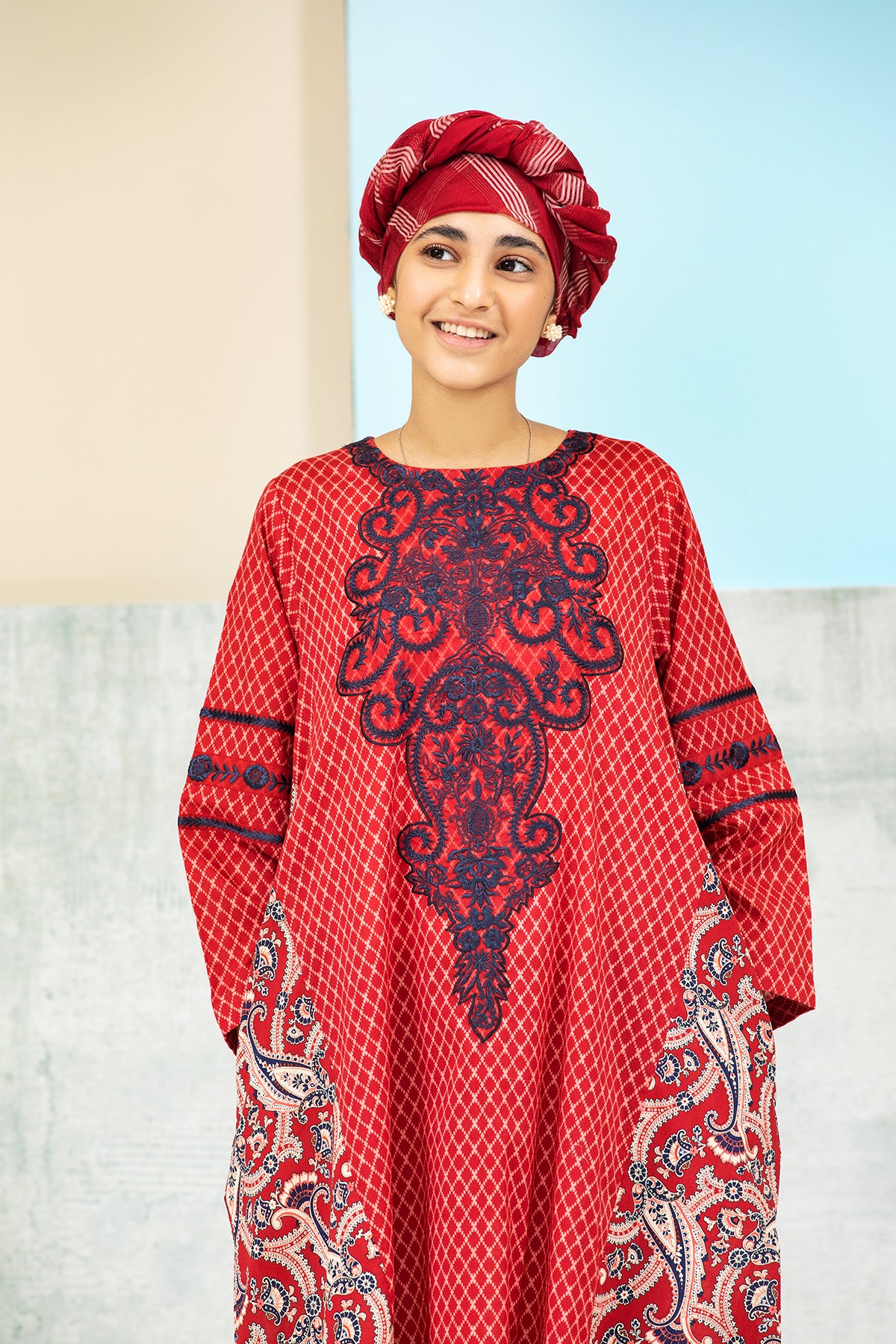 DS21-151 Mix & Match Printed Lawn Kids Fustaan