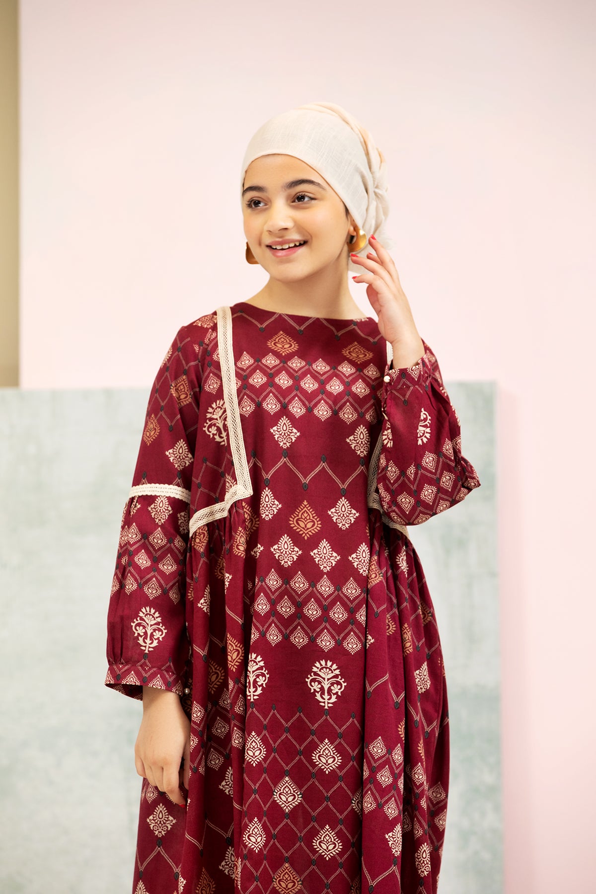 DS21-154-Printed Lawn Kids Fustaan