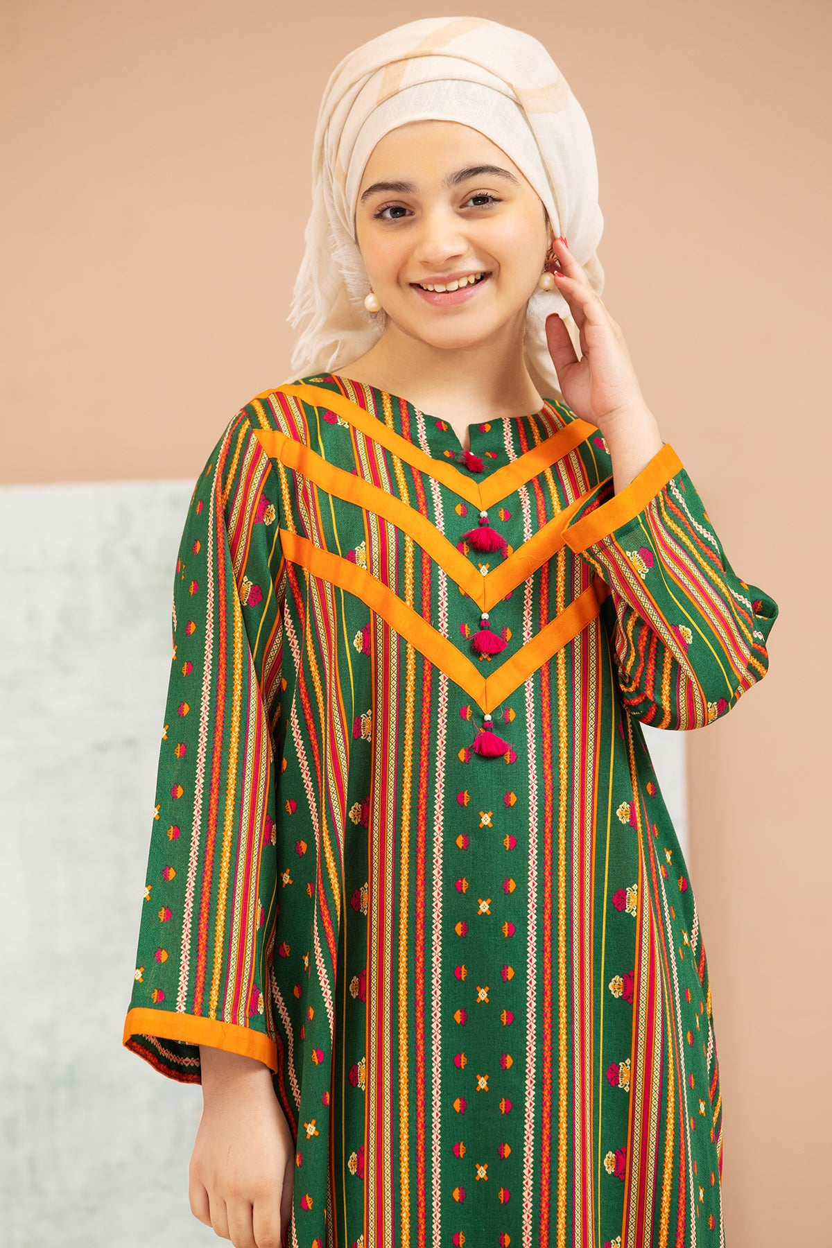 DS21-155-Printed Lawn Kids Fustaan